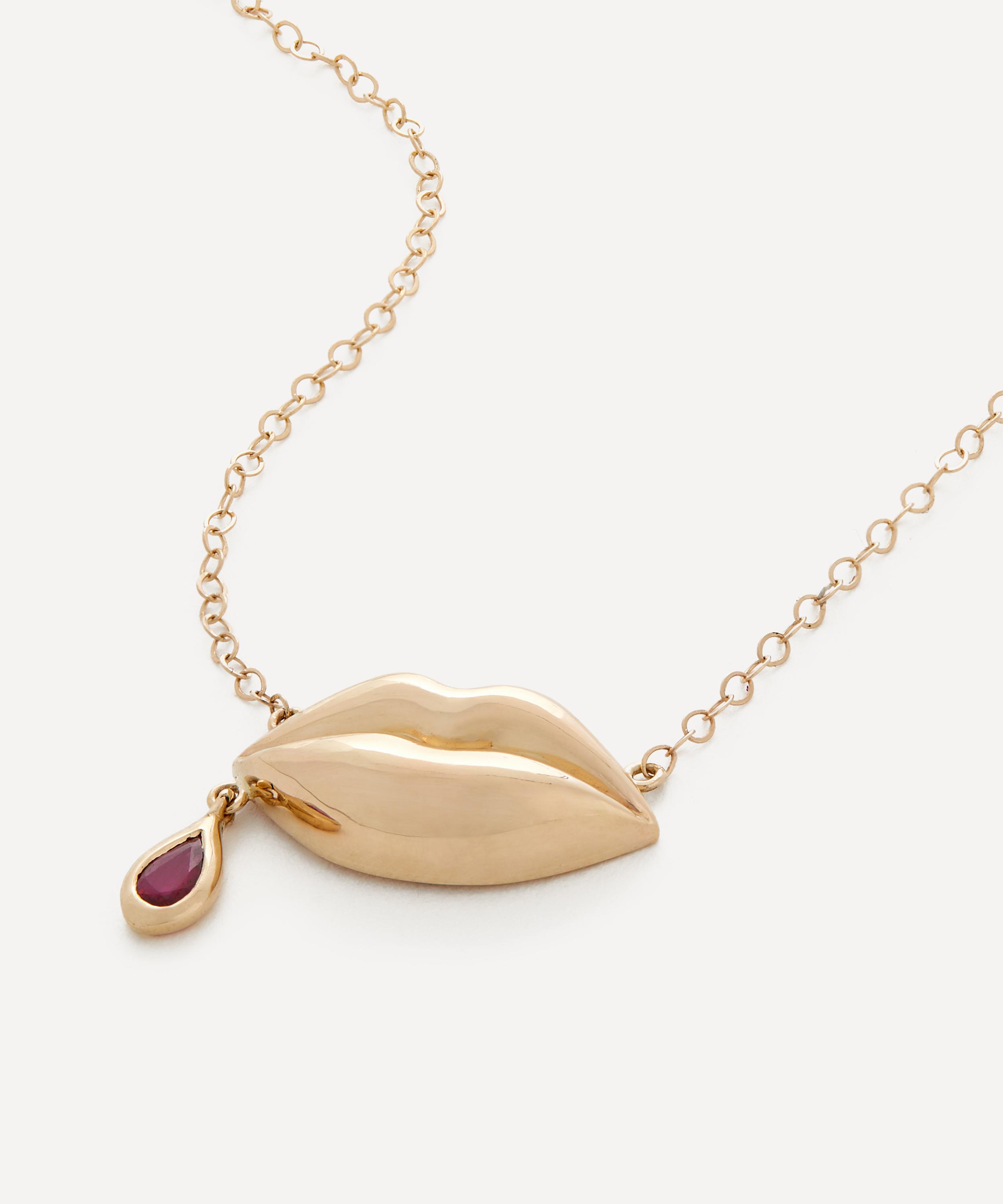 Rachel Quinn - 14ct Gold Last Kiss Pendant Necklace image number 0