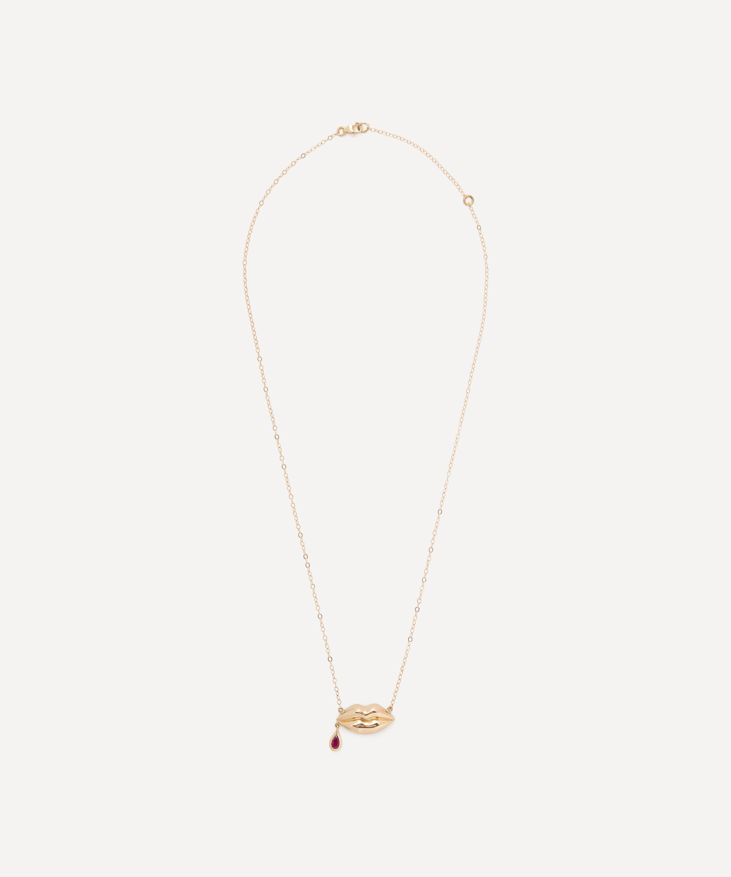 Rachel Quinn - 14ct Gold Last Kiss Pendant Necklace image number 1