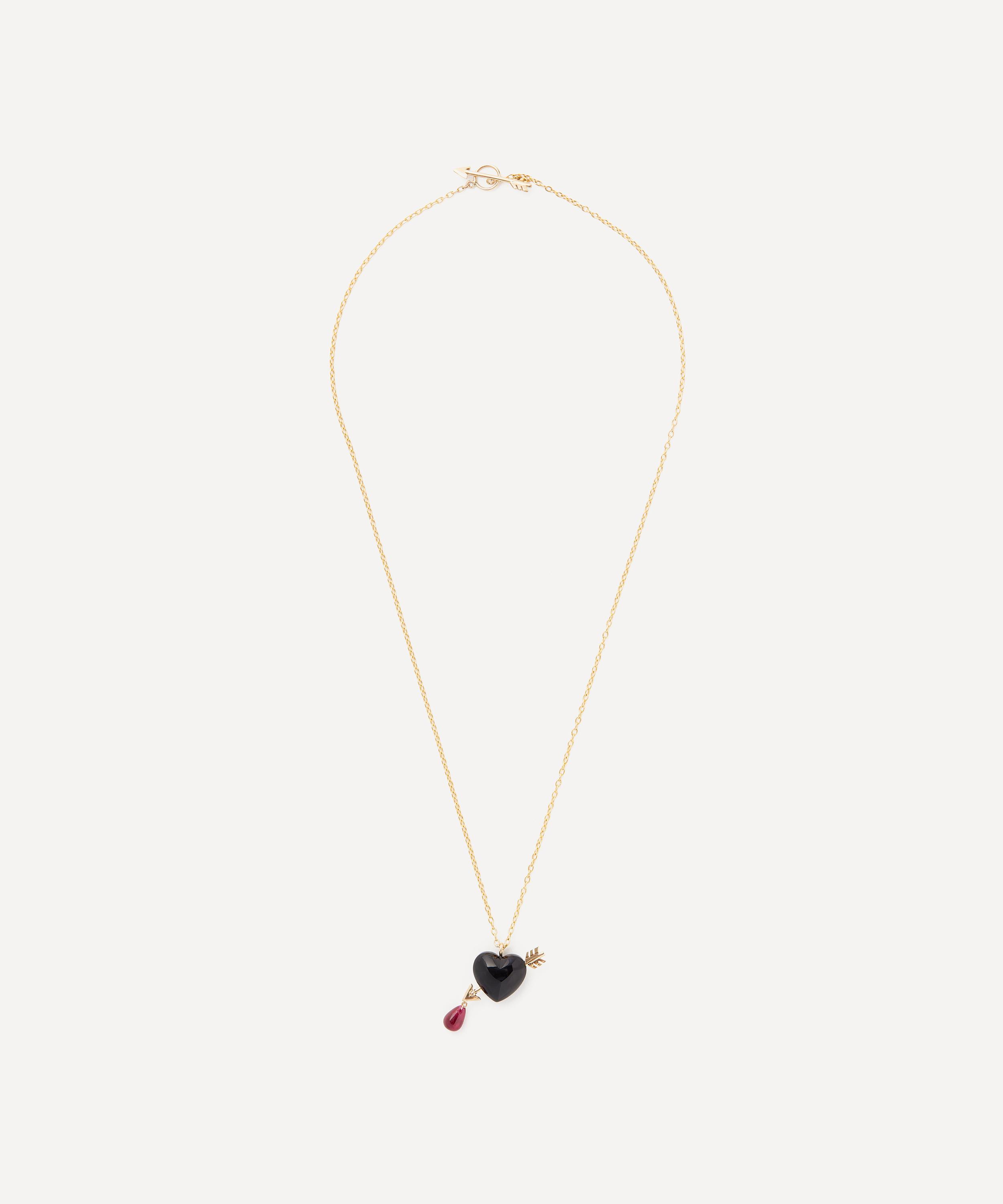 Rachel Quinn - 14ct Gold Luxe Cupid’s Arrow Pendant Necklace image number 1