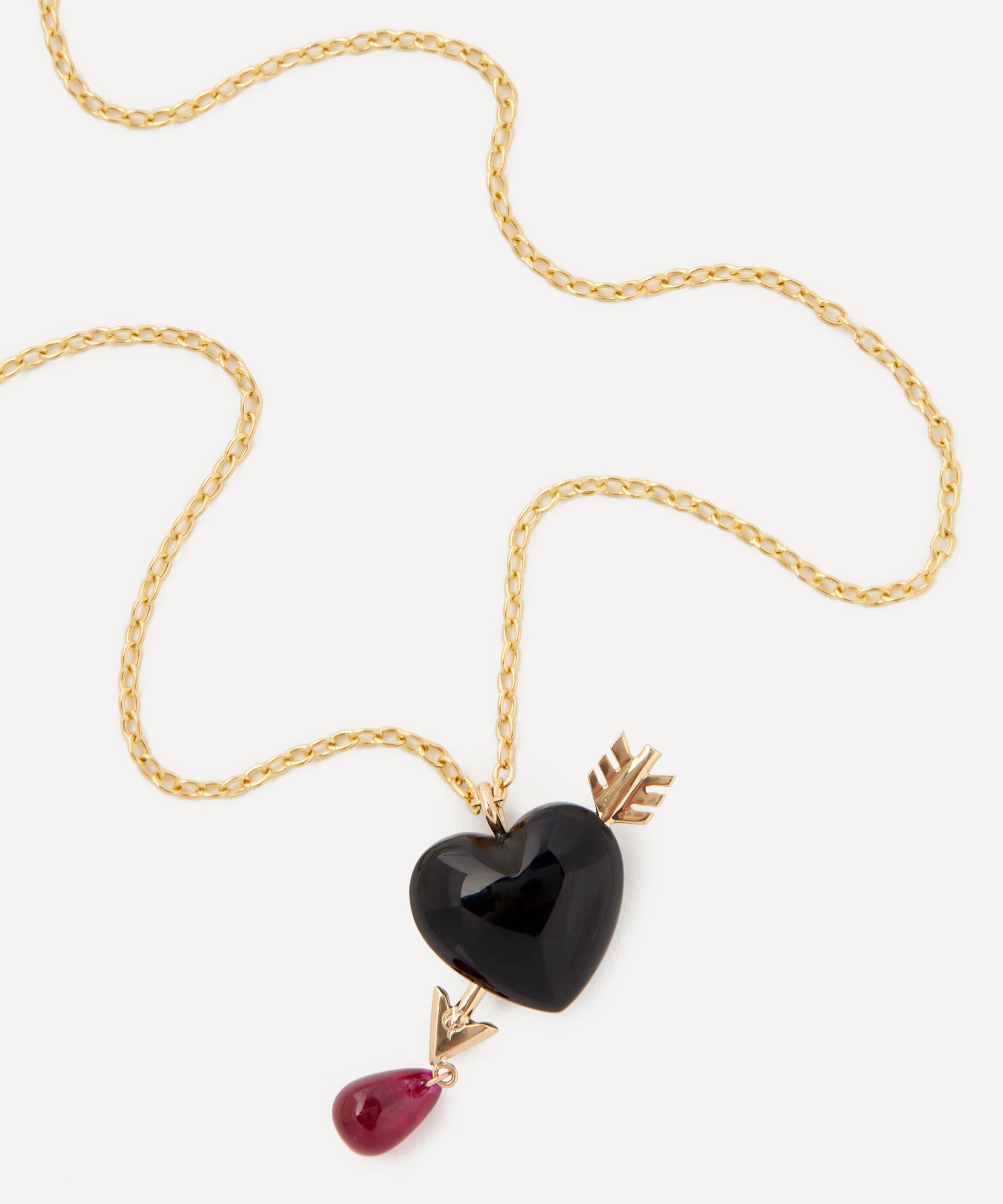 Rachel Quinn - 14ct Gold Luxe Cupid’s Arrow Pendant Necklace image number 2
