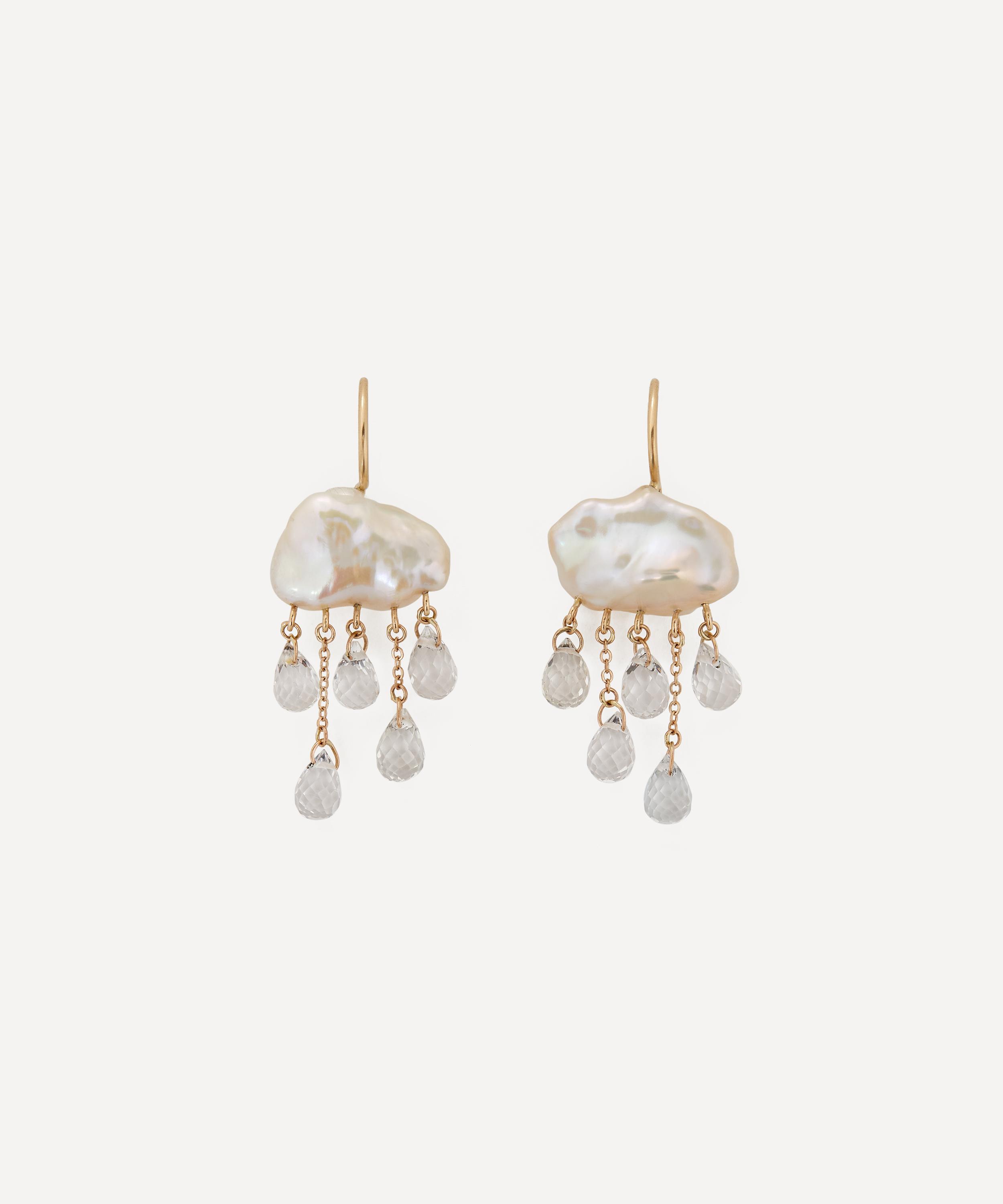 Rachel Quinn - 14ct Gold Monsoon Drop Earrings image number 0