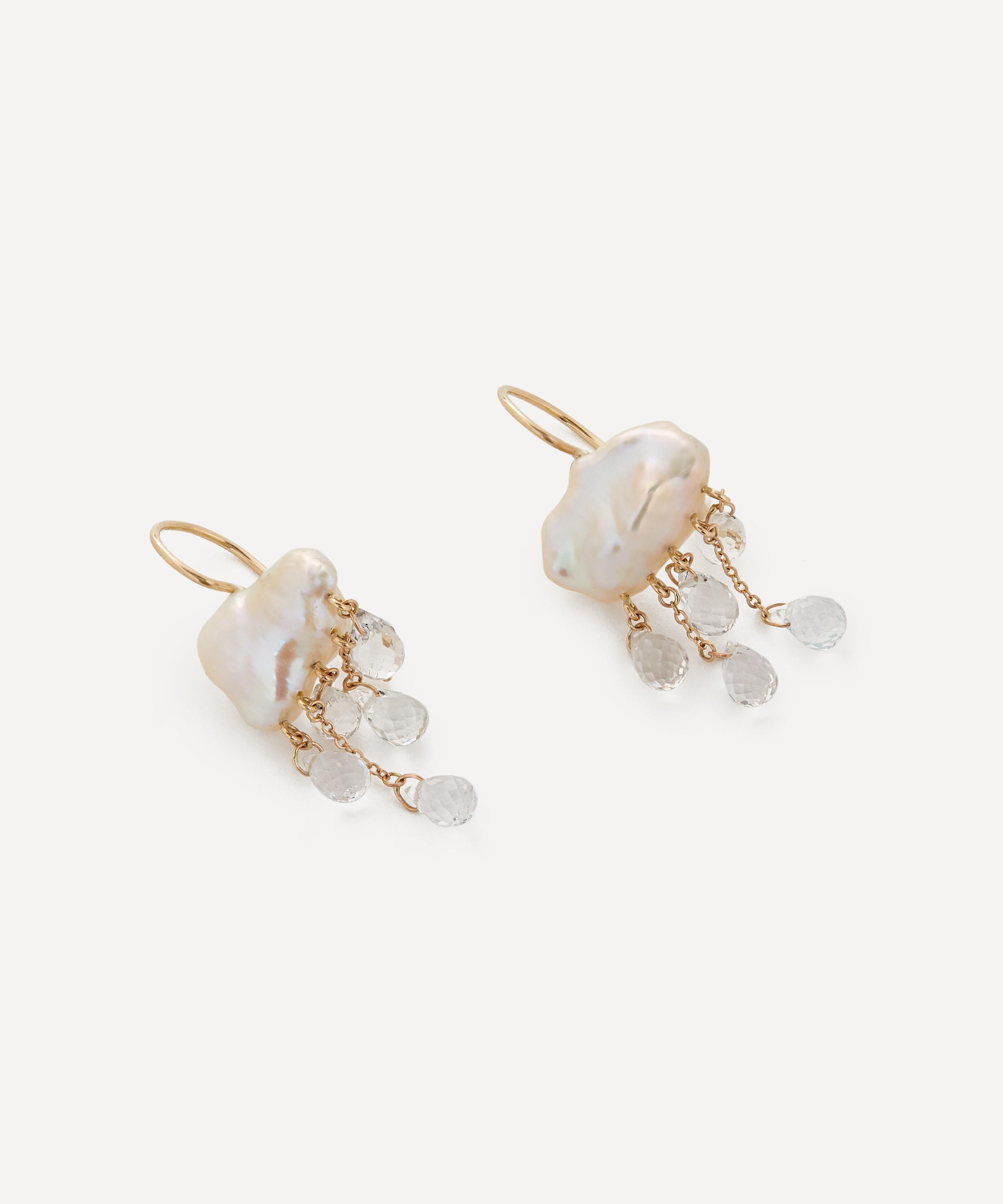 Rachel Quinn - 14ct Gold Monsoon Drop Earrings image number 1