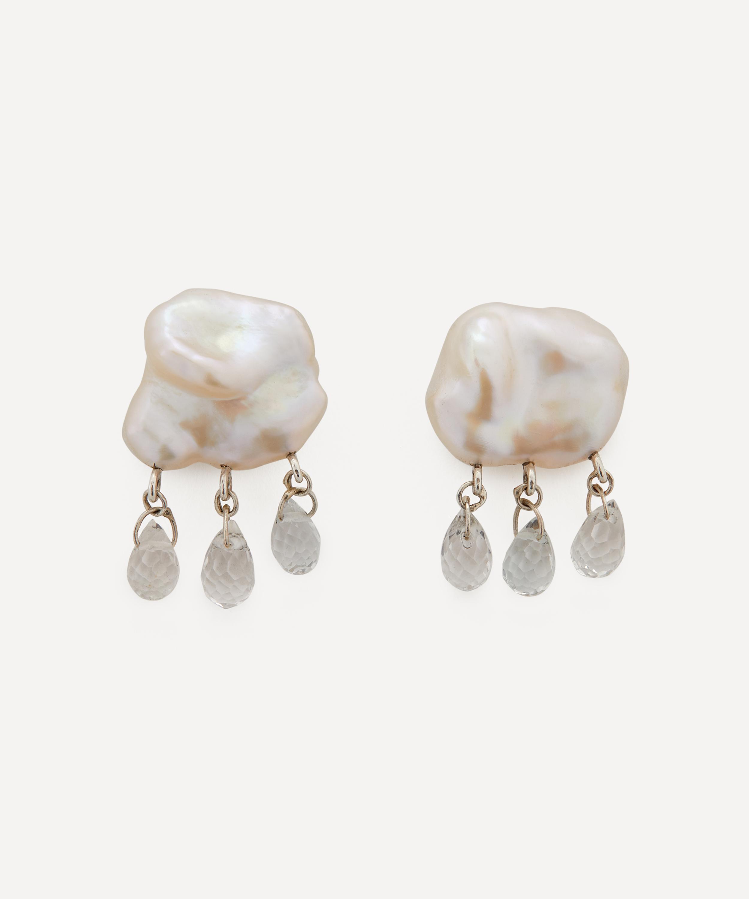 Rachel Quinn - Sterling Silver Rainy Day Stud Earrings image number 0