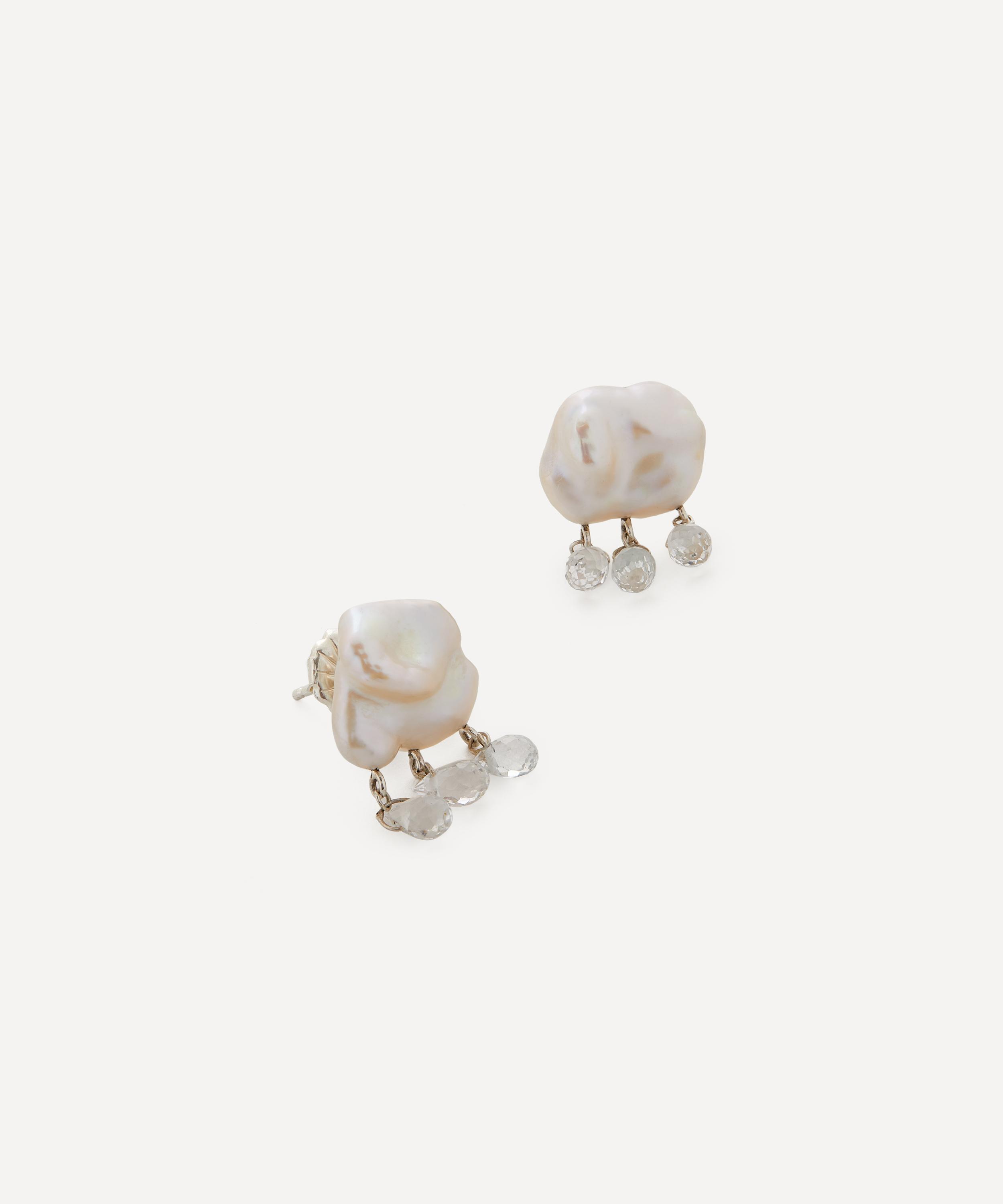 Rachel Quinn - Sterling Silver Rainy Day Stud Earrings image number 1