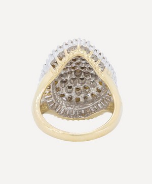 Kojis - 14ct Gold and White Gold Mixed Cut Diamond Cluster Ring image number 3