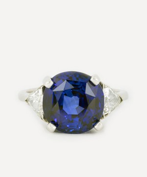 Kojis - 14ct White Gold Exceptional Ceylon Sapphire and Diamond Ring image number 0