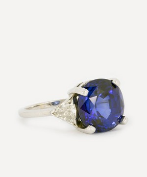 Kojis - 14ct White Gold Exceptional Ceylon Sapphire and Diamond Ring image number 1