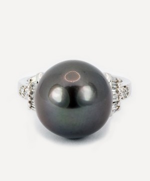 Kojis - 14ct White Gold Tahitian Pearl Ring image number 0