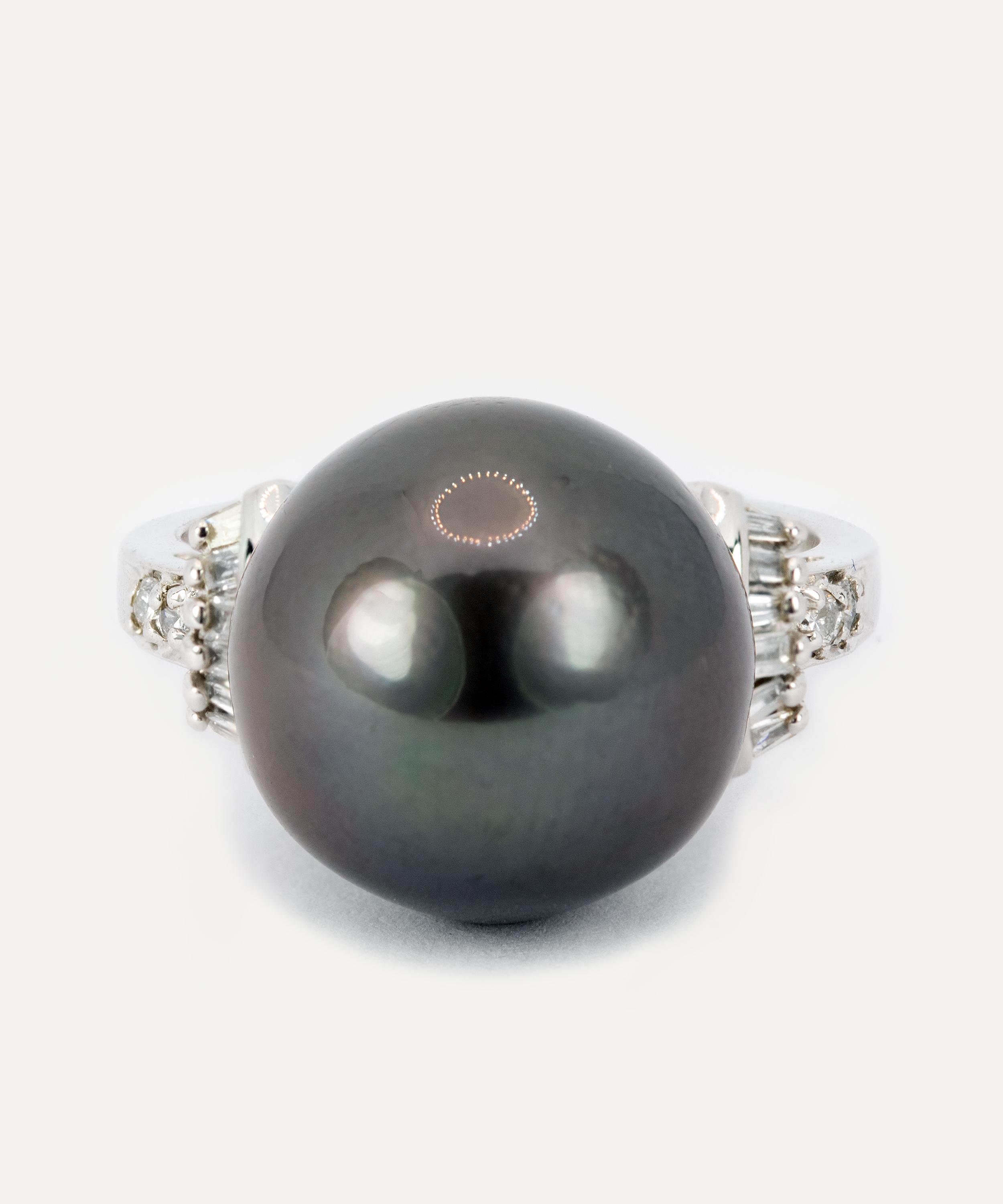 Kojis - 14ct White Gold Tahitian Pearl Ring
