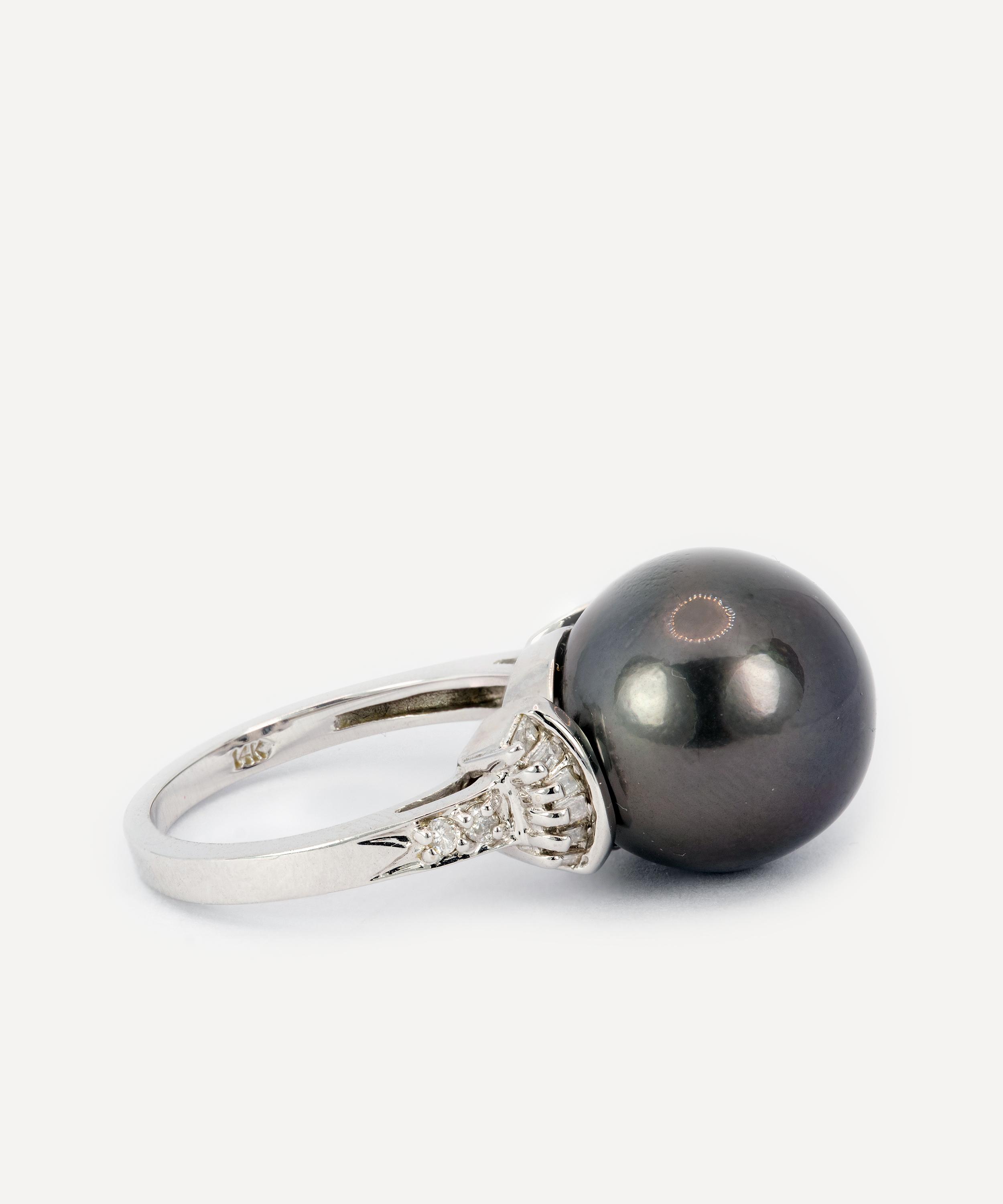 Kojis - 14ct White Gold Tahitian Pearl Ring image number 2