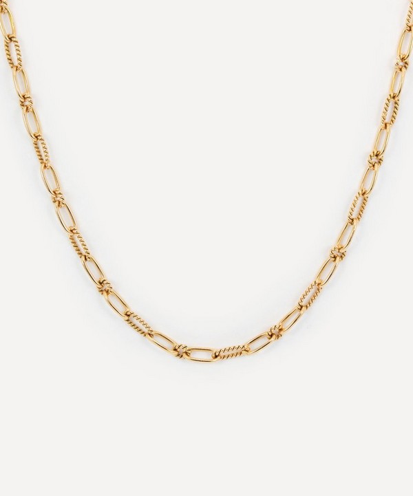 Kojis - 18ct Gold Vintage Fancy Link Chain Necklace image number null