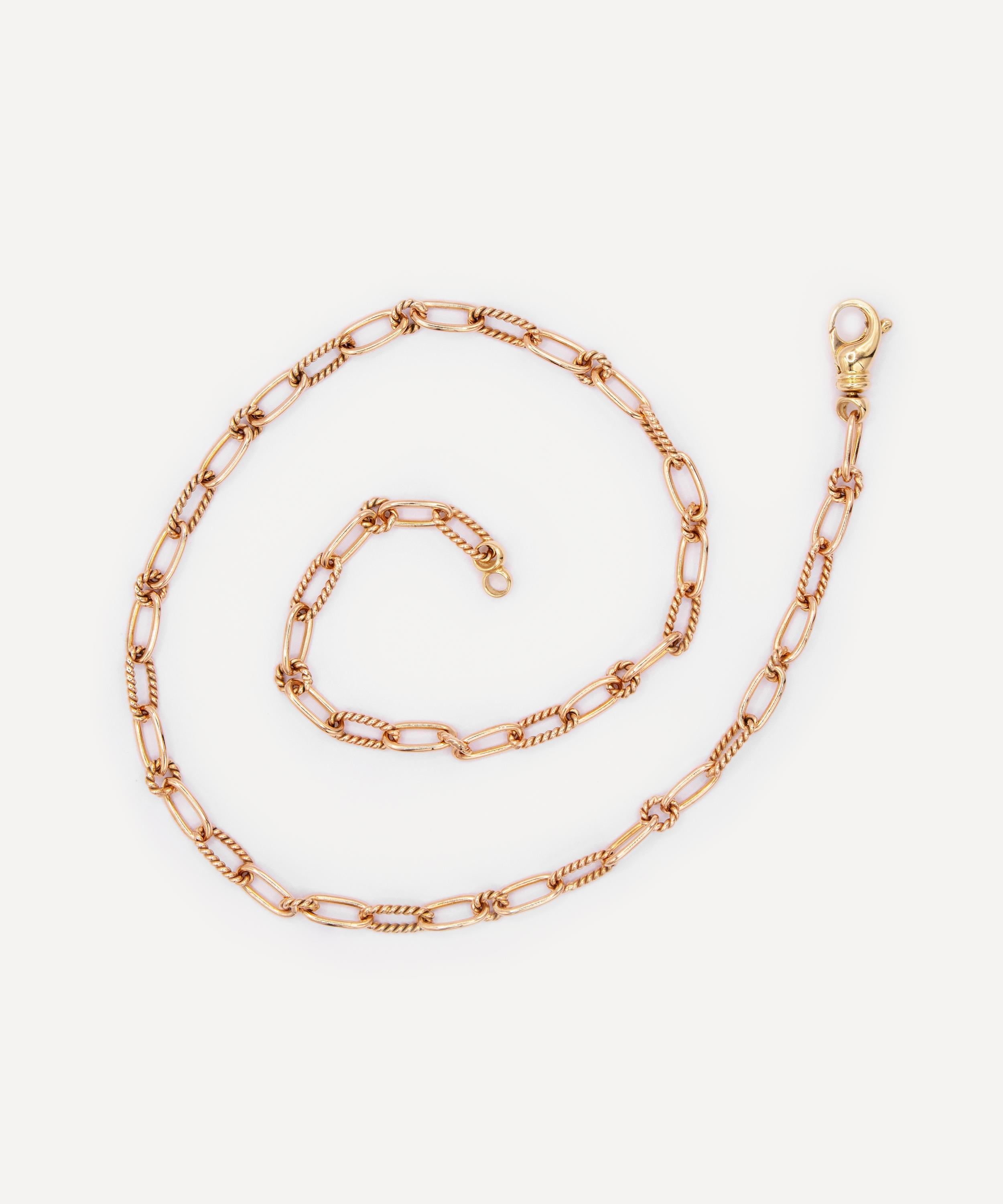 Kojis - 18ct Gold Vintage Fancy Link Chain Necklace image number 2