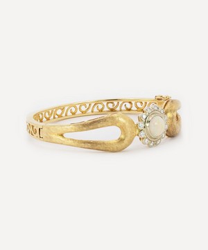 Kojis - 14ct Gold La Triomphe Opal Bangle Bracelet image number 1
