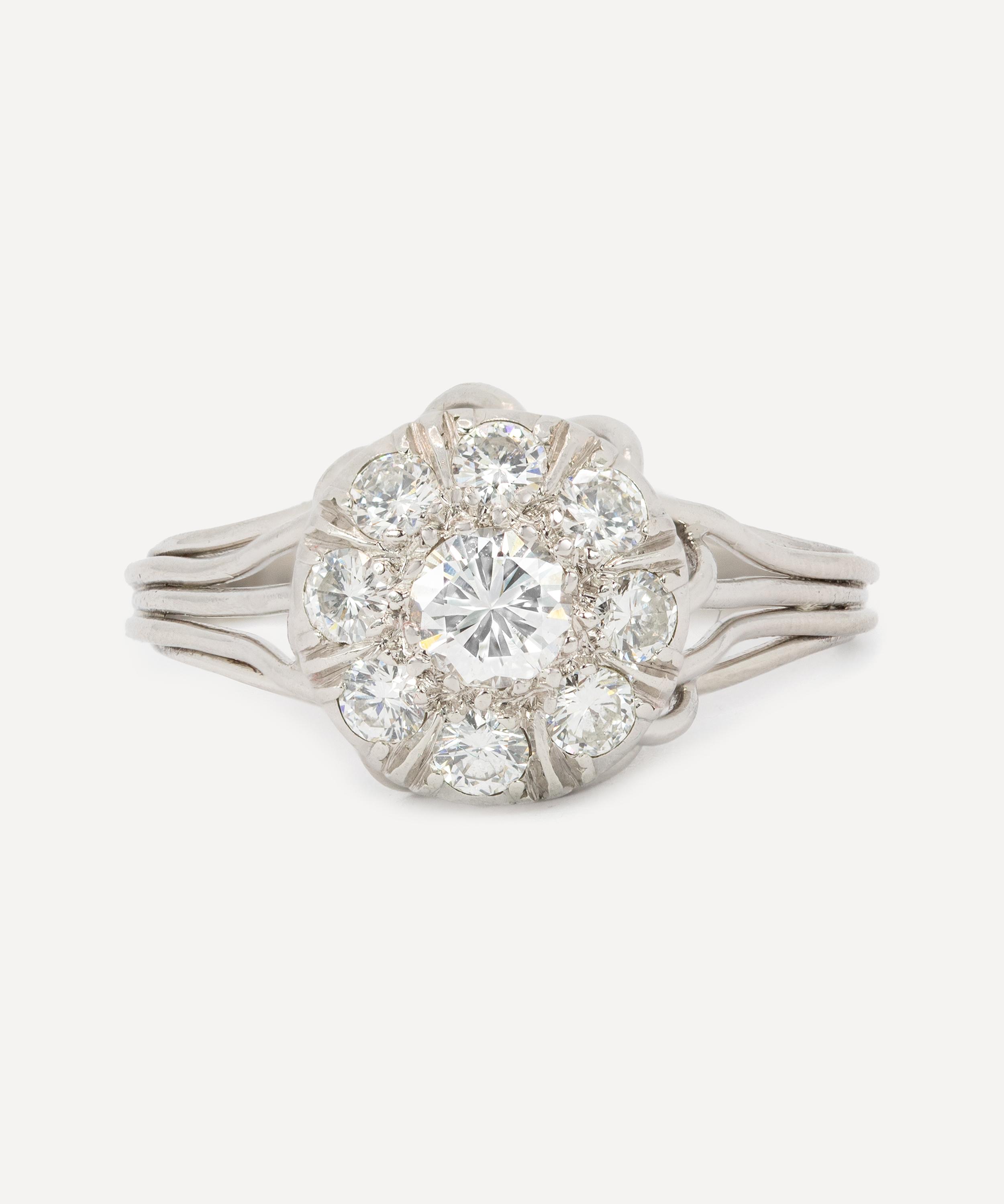 Kojis - Platinum Vintage Diamond Ring