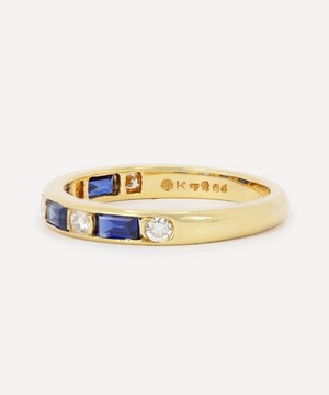 Kojis - 18ct Gold Vintage Oscar Heyman Sapphire and Diamond Ring image number 1
