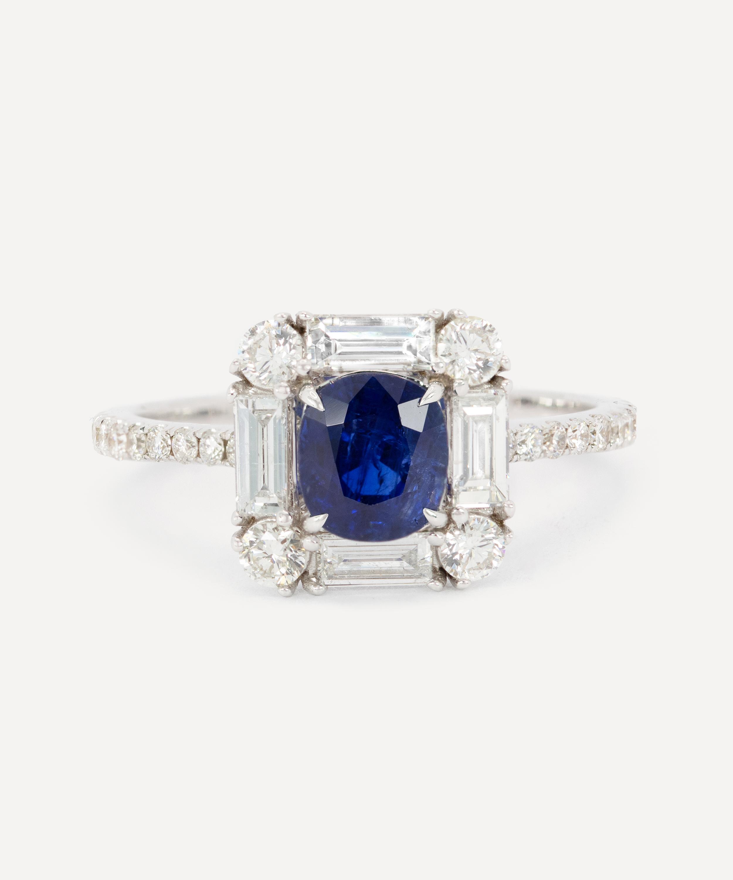 Unheated sapphire clearance ring