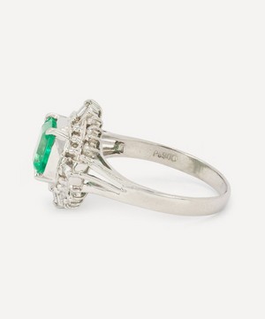 Kojis - Platinum Emerald Ballerina Ring image number 2