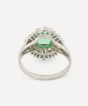 Kojis - Platinum Emerald Ballerina Ring image number 3