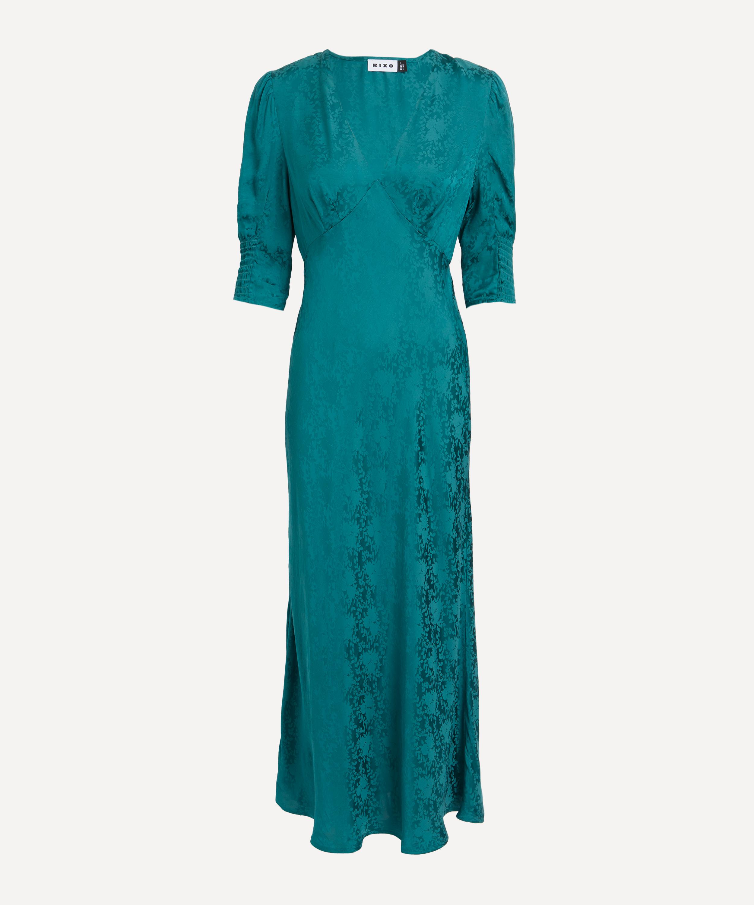 RIXO - Zadie Jacquard Midi-Dress image number 0