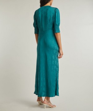 RIXO - Zadie Jacquard Midi-Dress image number 3
