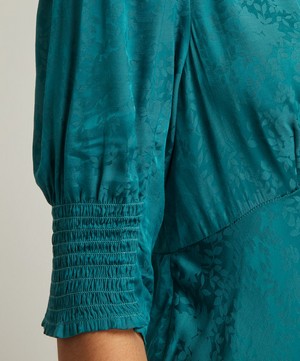 RIXO - Zadie Jacquard Midi-Dress image number 4