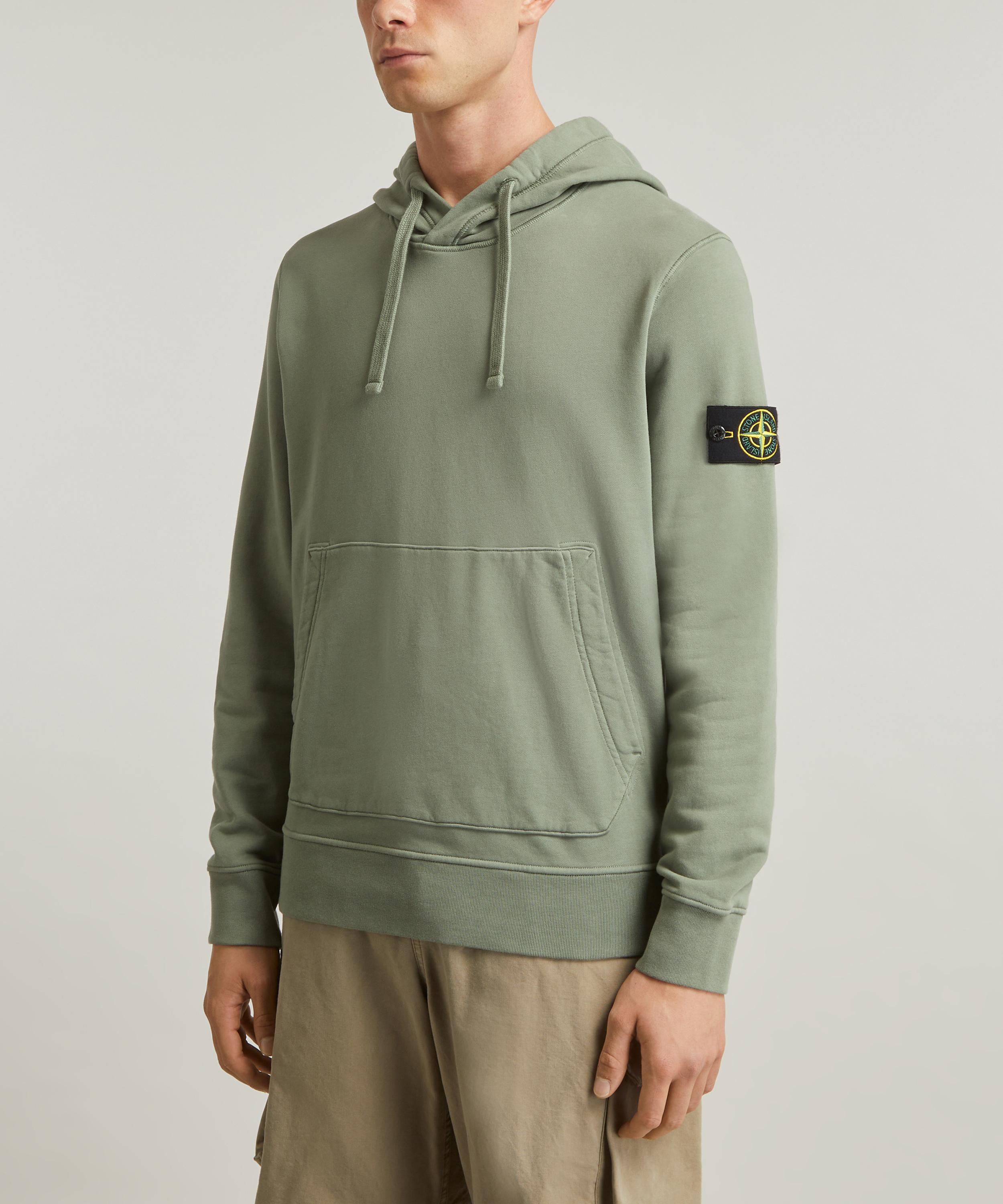 Stone island hot sale hoodie olive