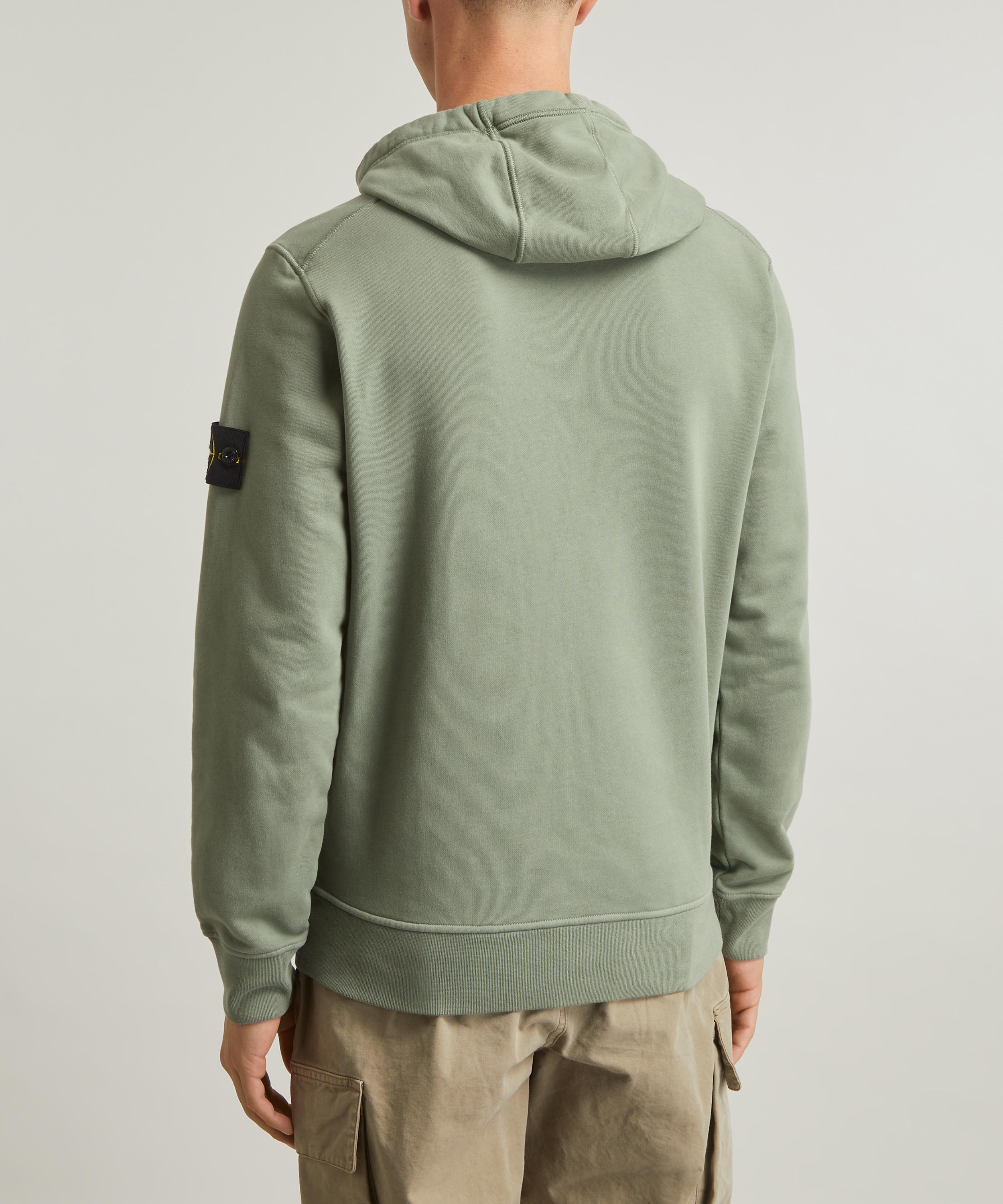 Stone island clearance hoodie olive green