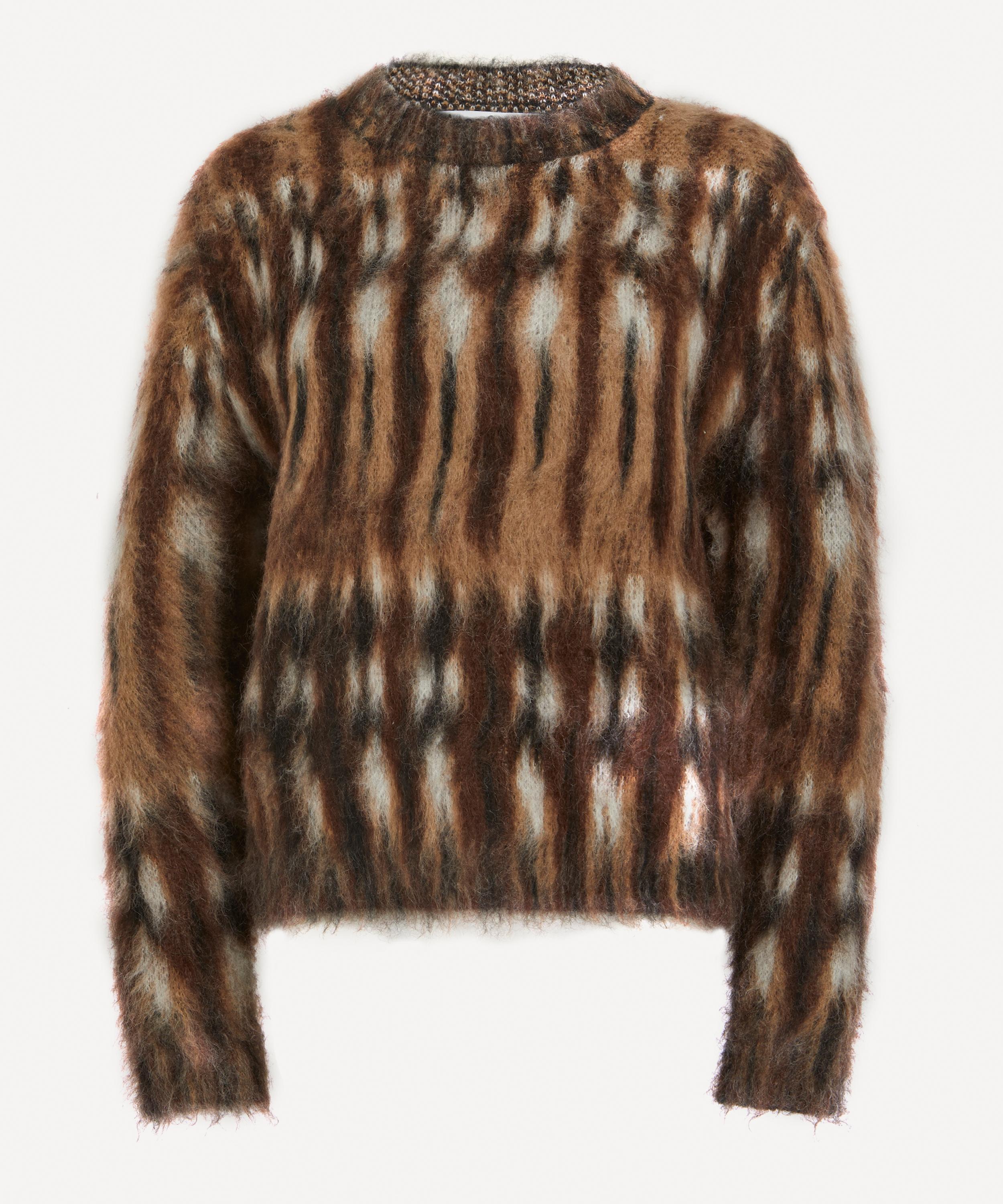 Acne Studios Brushed Jacquard Mohair-Blend Jumper