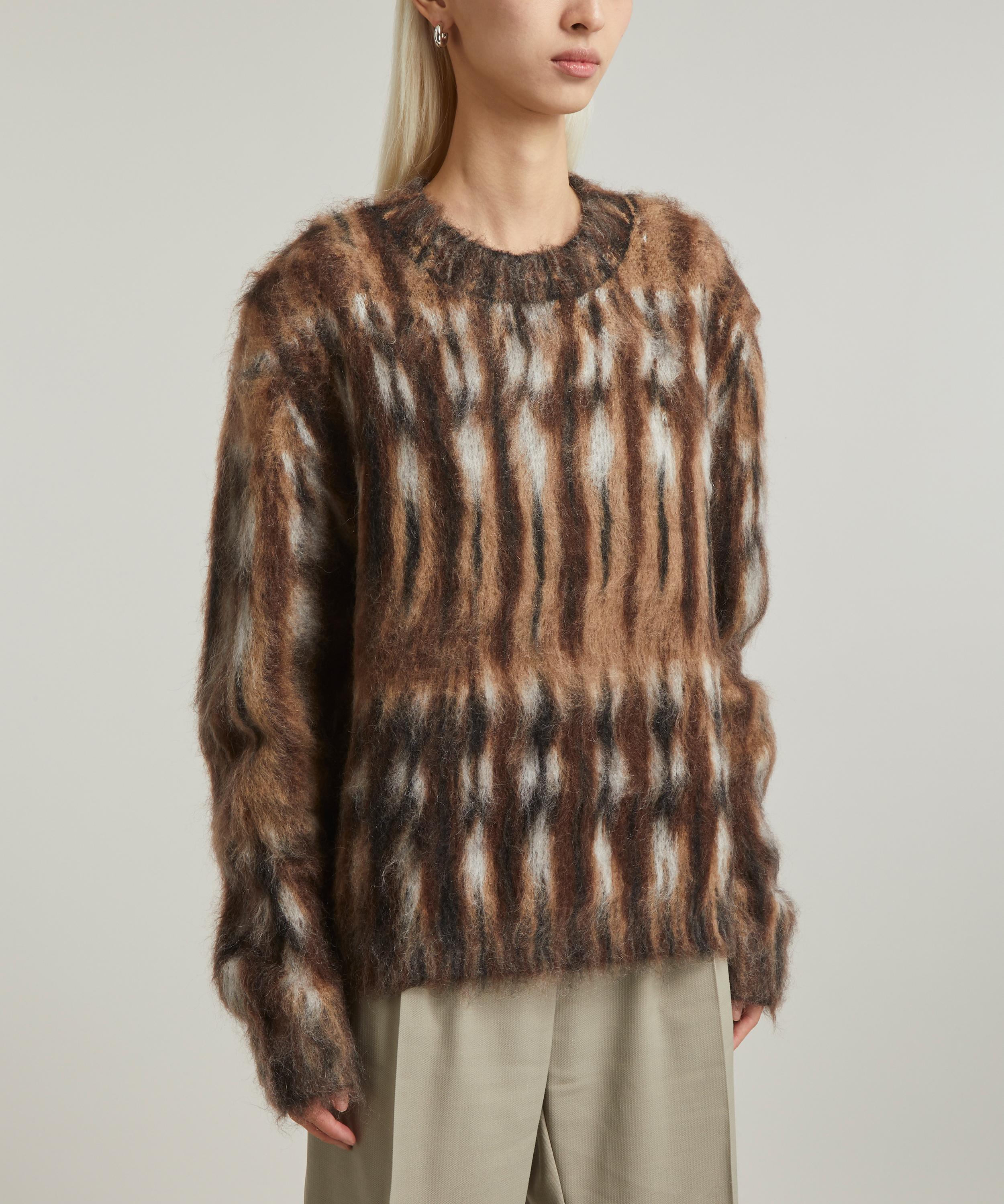 Acne Studios Brushed Jacquard Mohair-Blend Jumper