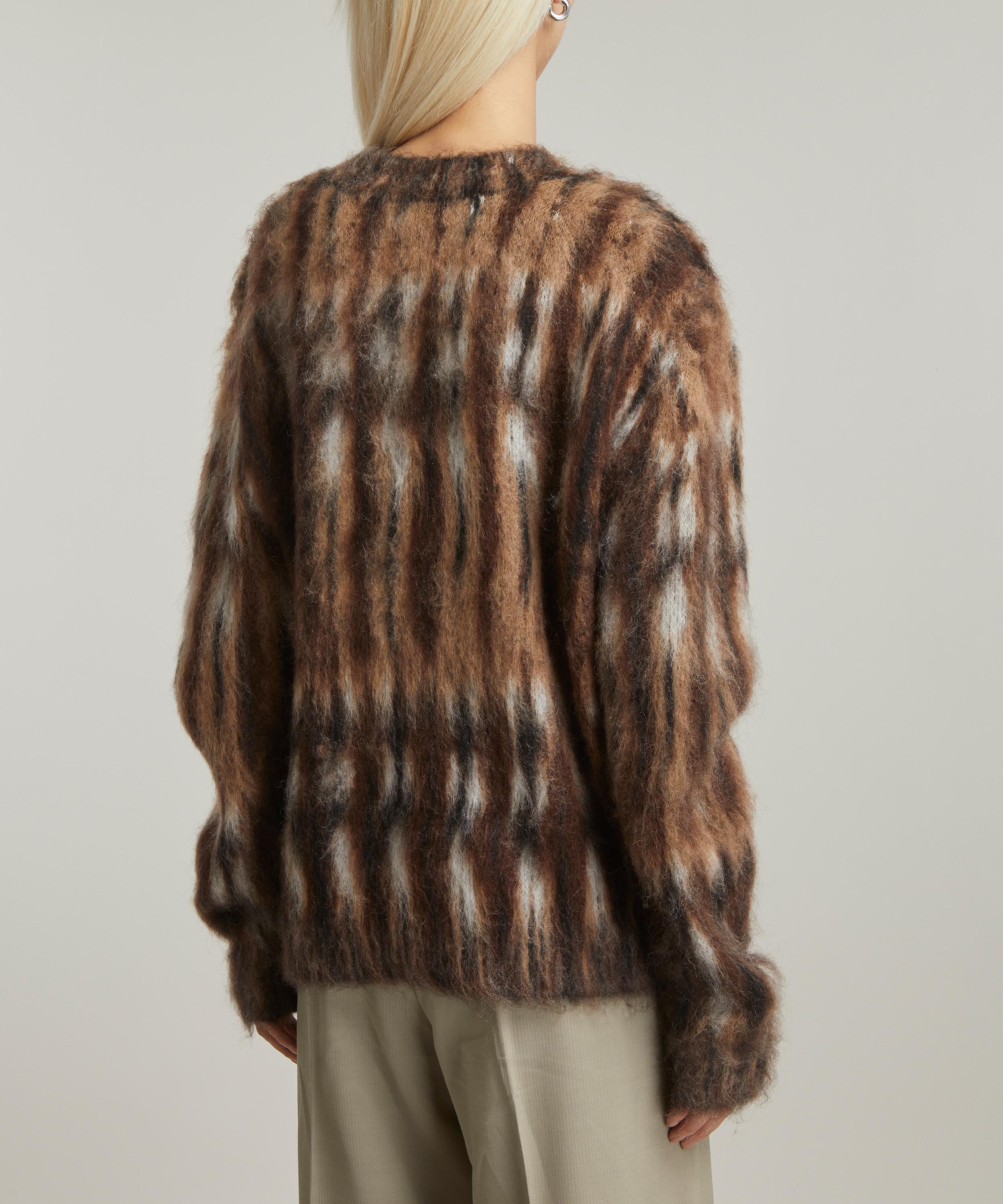 Acne Studios Brushed Jacquard Mohair-Blend Jumper