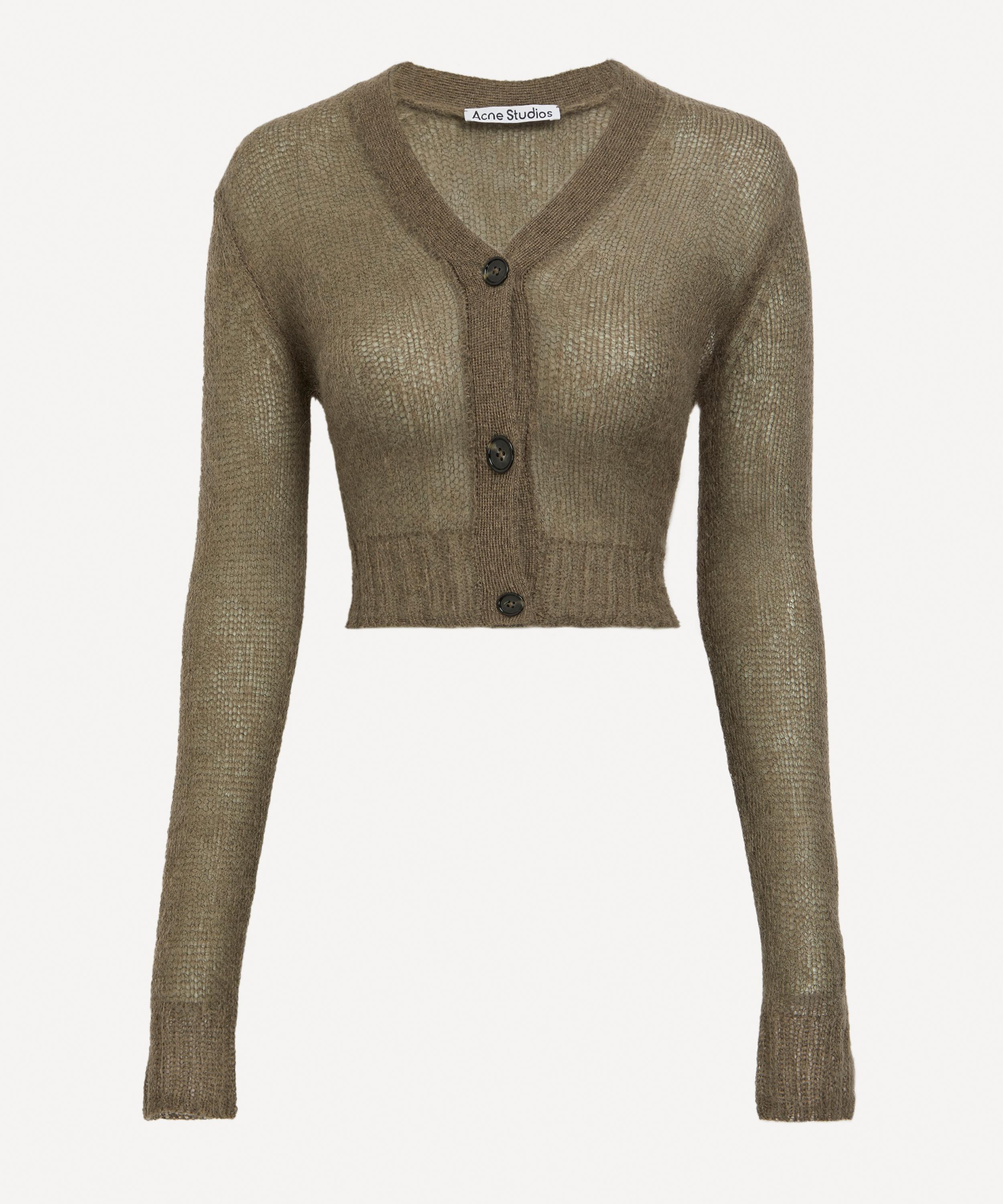 Acne Studios Mohair-Blend Cropped Cardigan | Liberty