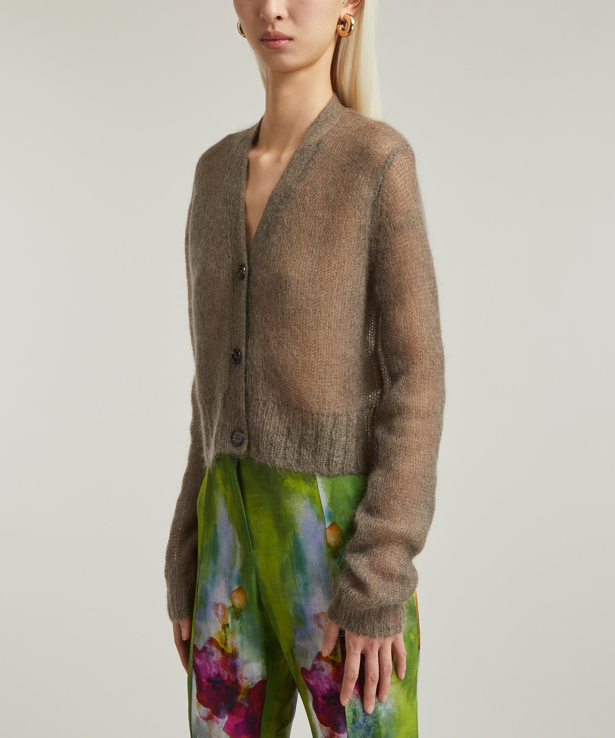 Mohair cropped clearance cardigan