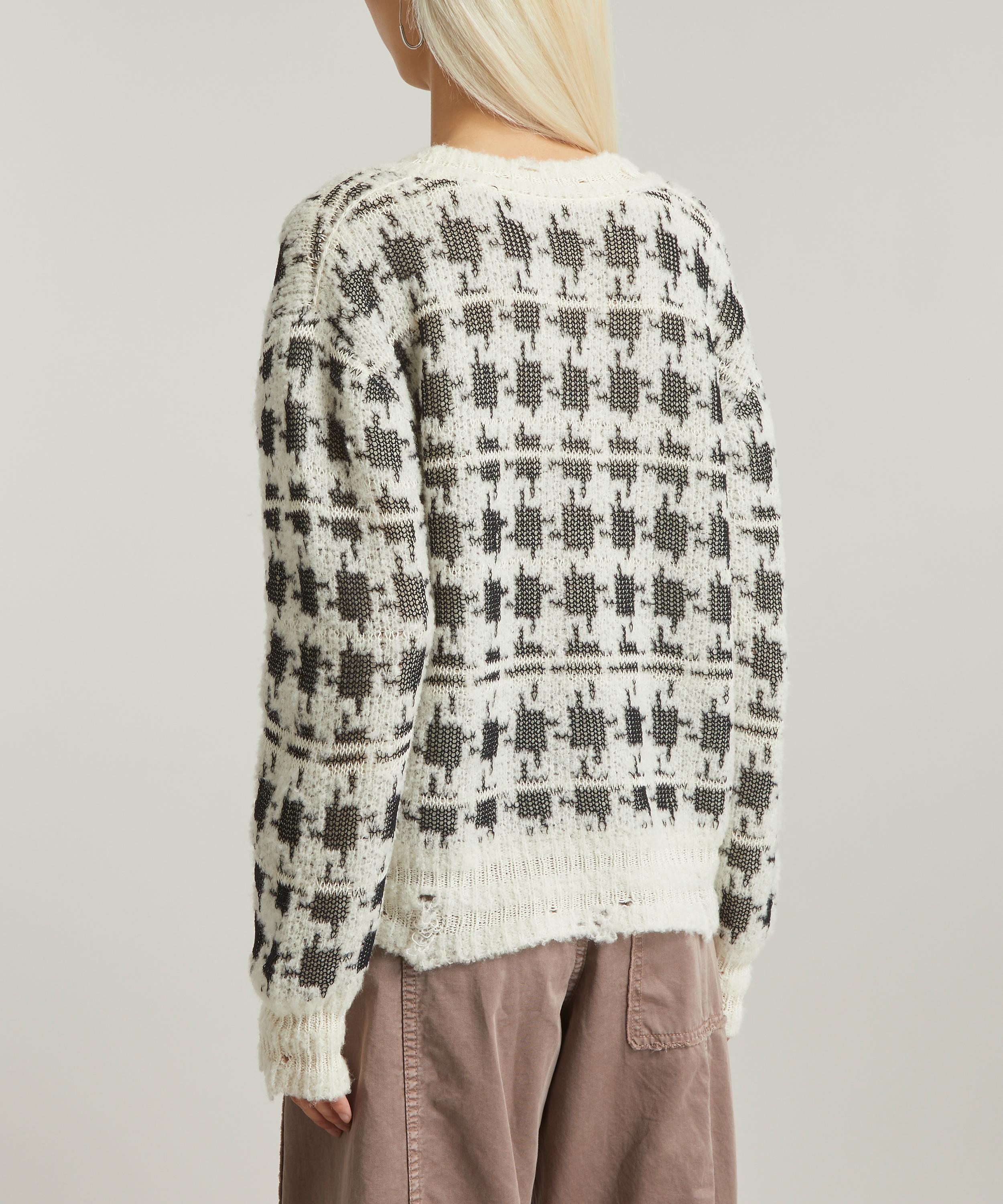Acne Studios Houndstooth Wool Jumper | Liberty