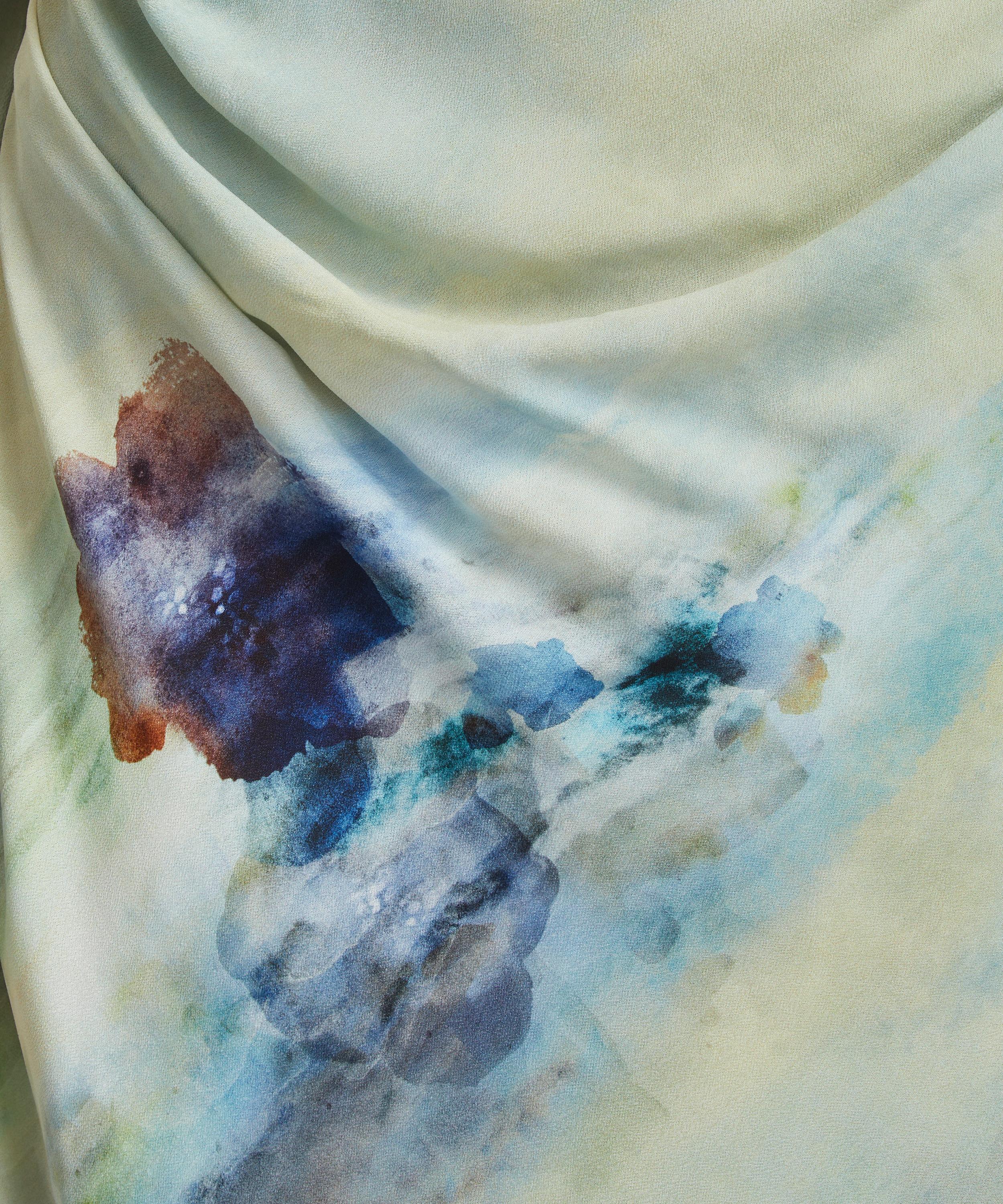 Acne Studios - Blue Printed Wrap Dress image number 4