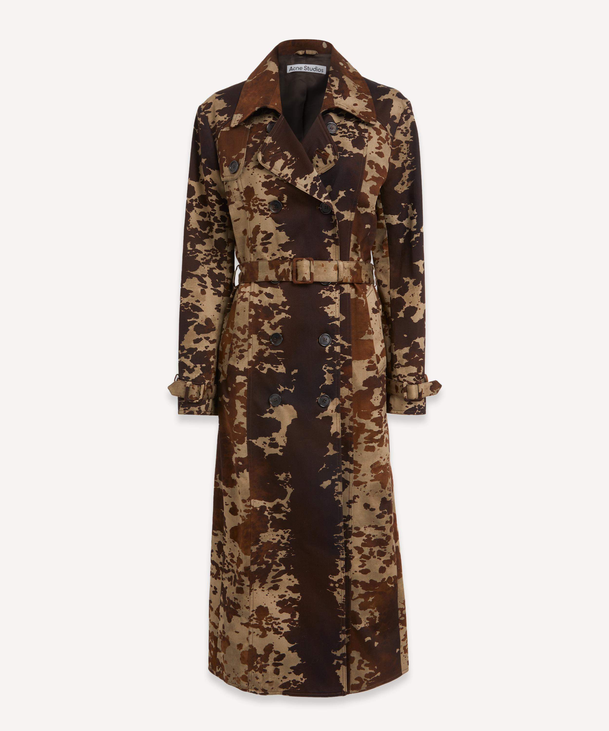 Acne Studios - Cow Print Trench Coat image number 0