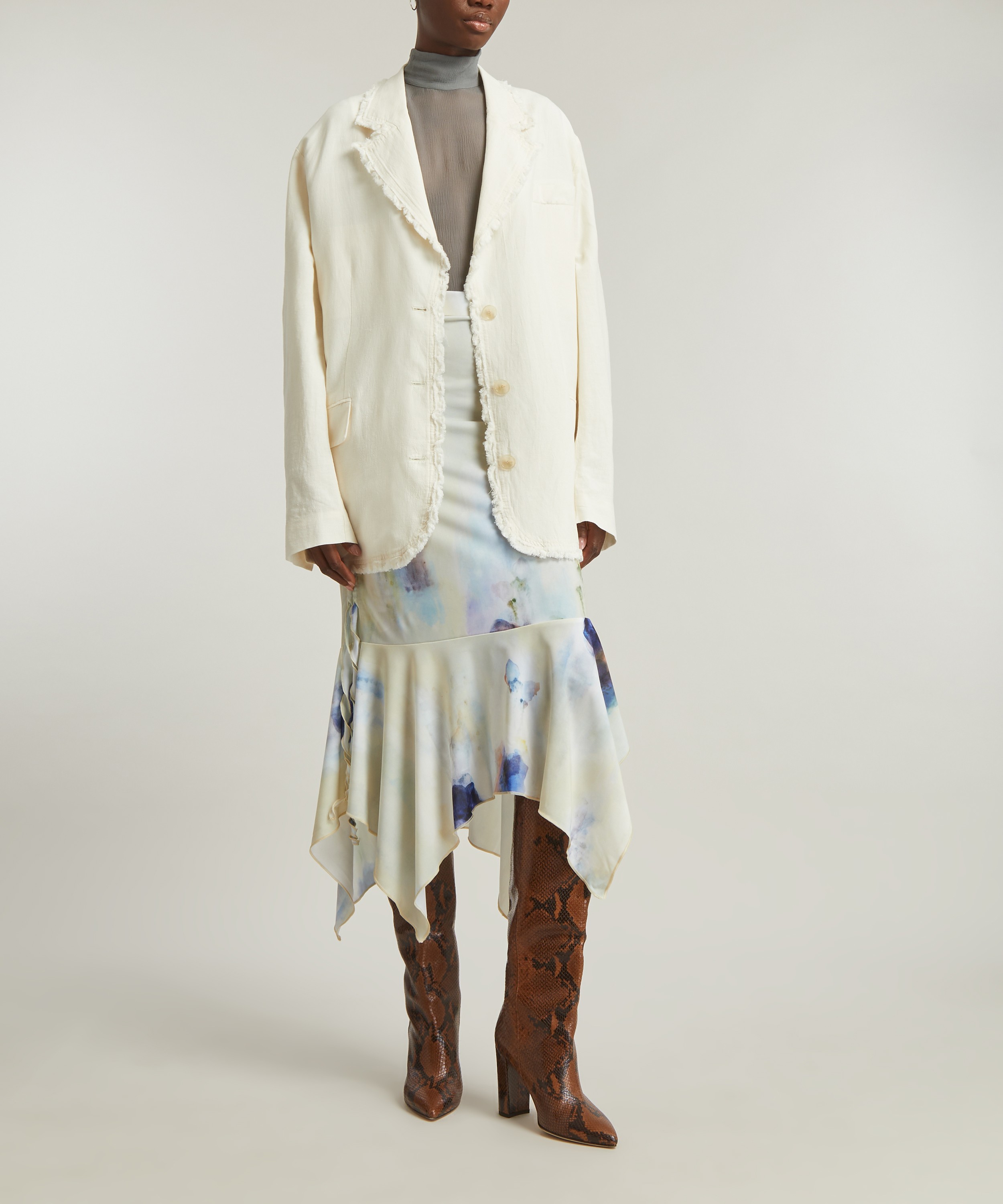 Acne Studios Printed Asymmetric Skirt | Liberty