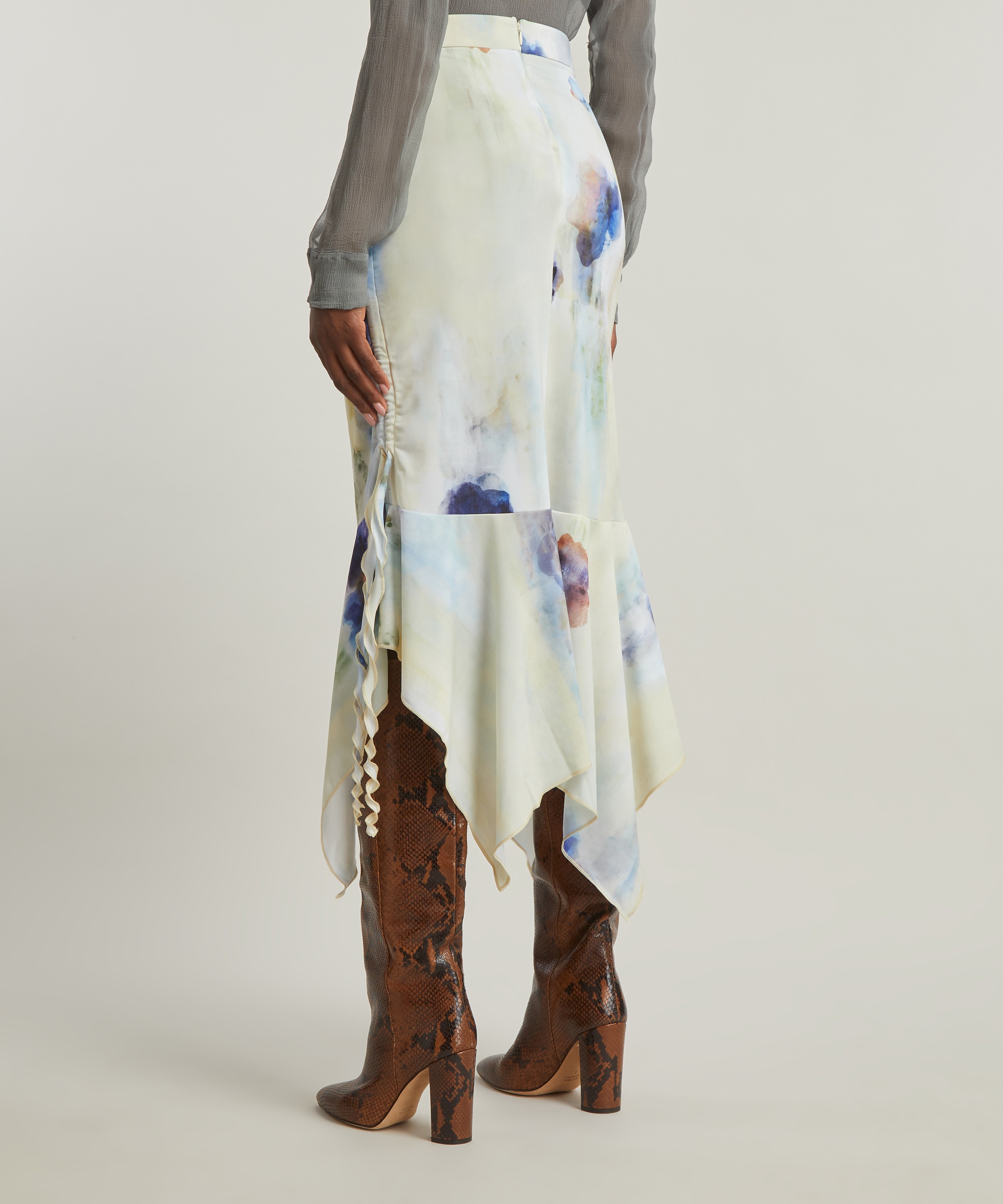 Acne Studios Printed Asymmetric Skirt | Liberty