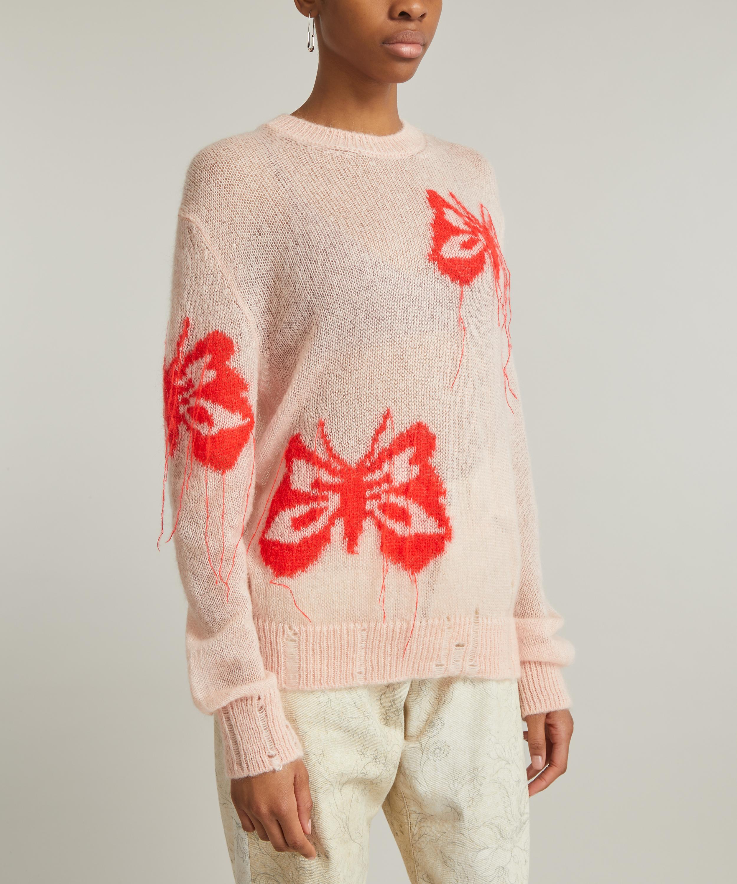 Acne Studios - Pink Butterfly Jumper image number 2