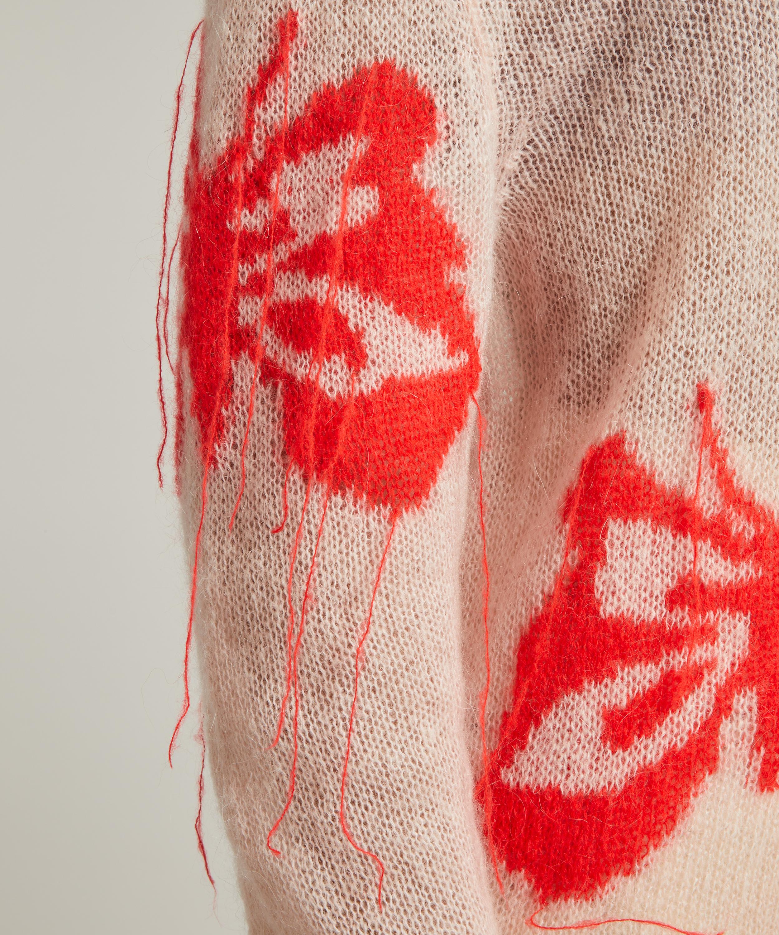 Acne Studios - Pink Butterfly Jumper image number 4