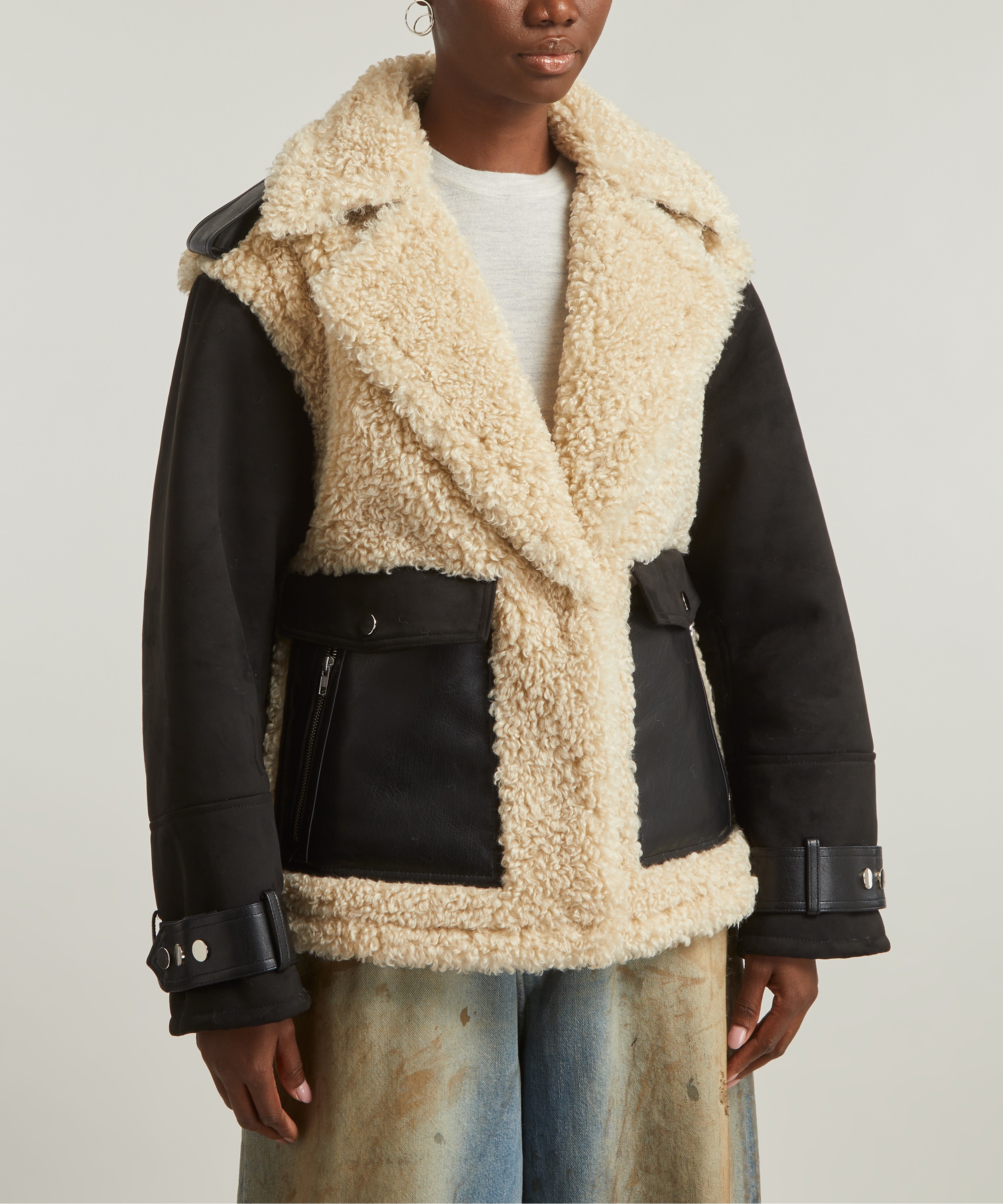 STAND STUDIO Charmaine Reversible Faux-Shearling Jacket | Liberty