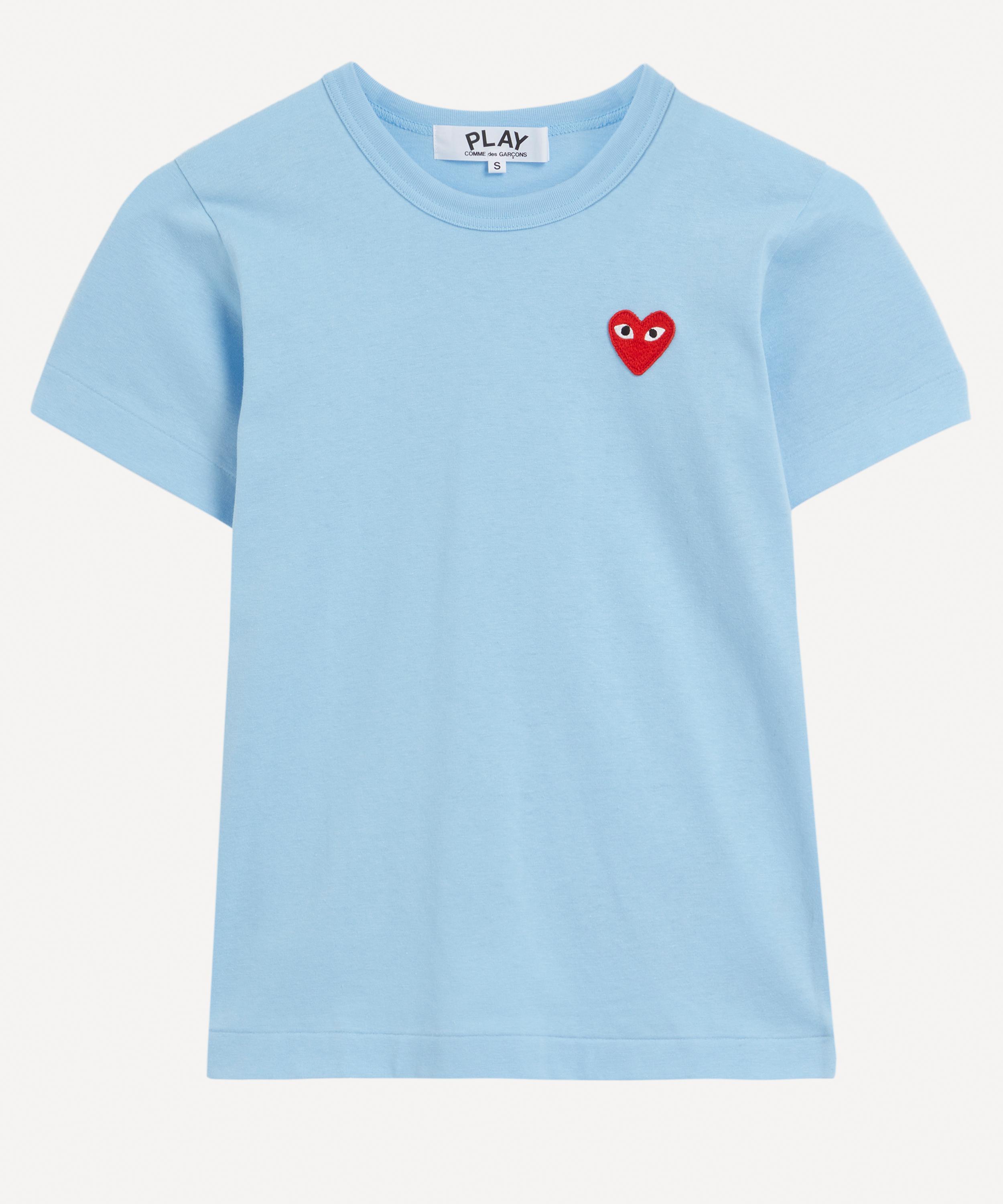 Blue heart store t shirt