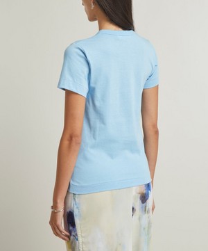 Comme des Garçons Play - Blue Heart Appliqué T-Shirt image number 3