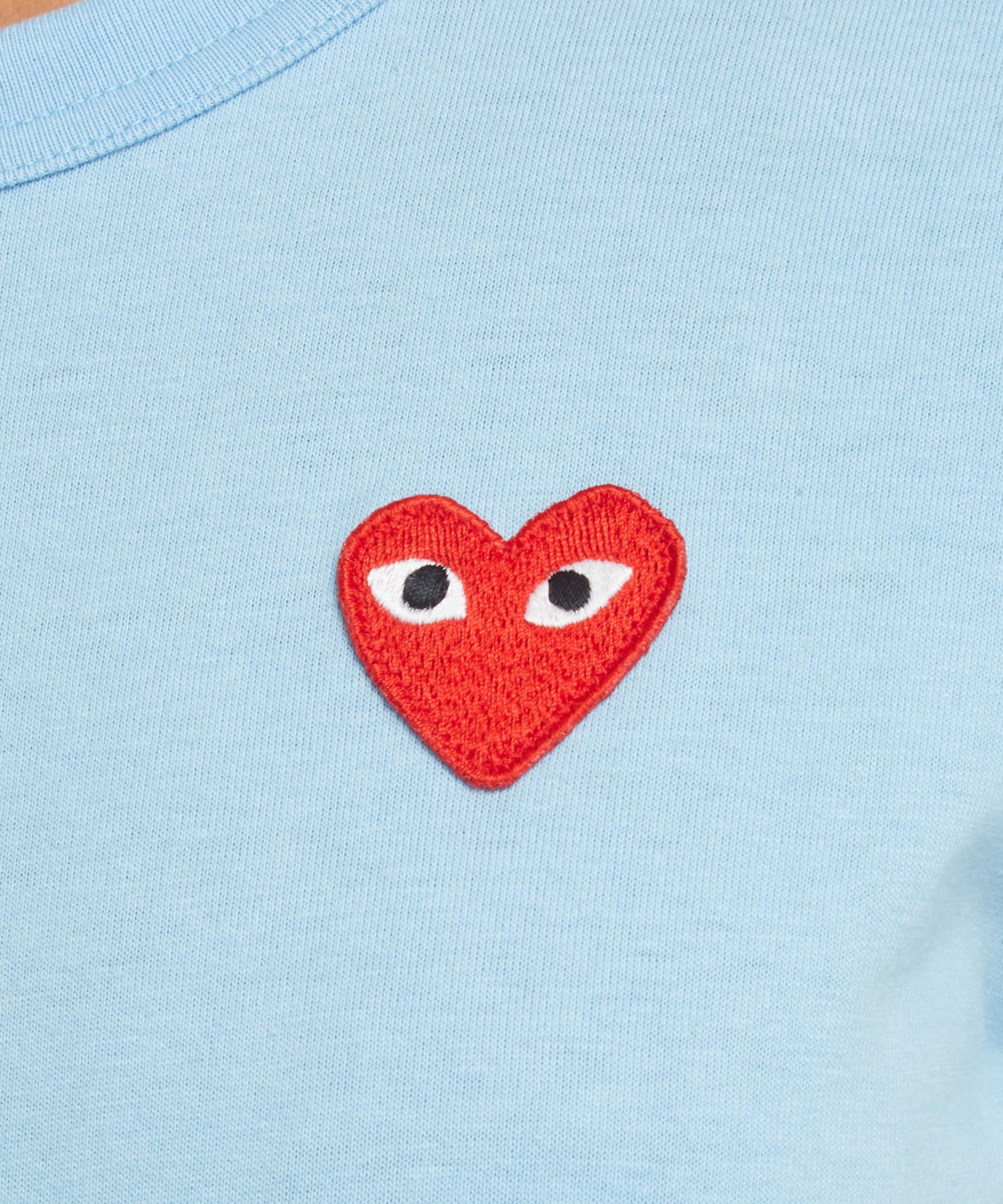 Cdg blue heart clearance shirt