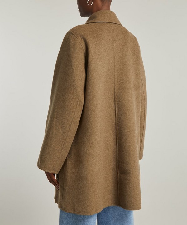Ganni Brown Wool Midi Jacket | Liberty