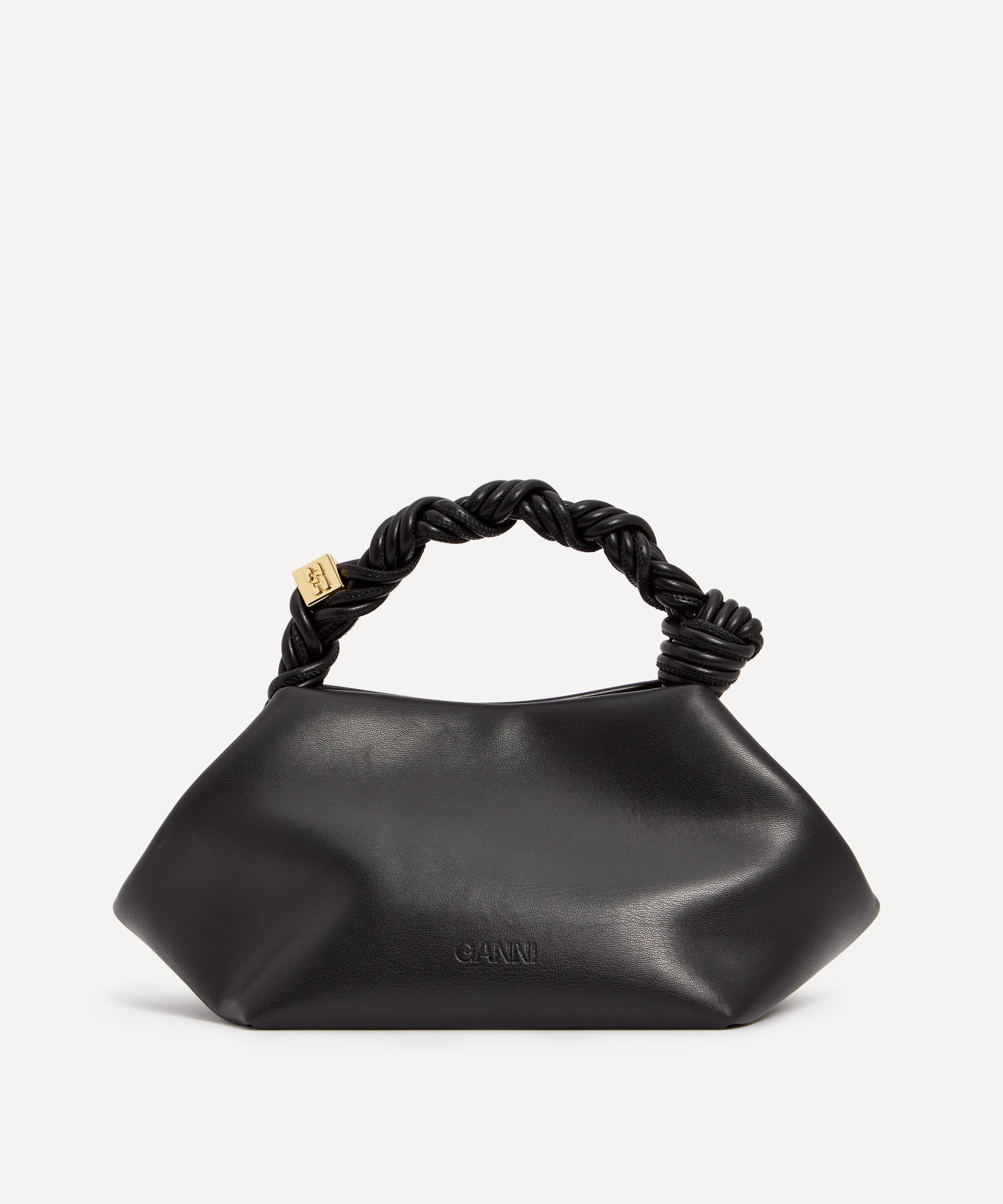 Ganni - Bou Black Knotted Handle Bag image number 2