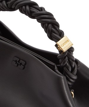 Ganni - Bou Black Knotted Handle Bag image number 3