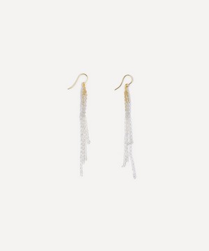 Stephanie Schneider - Gold-Plated Degrade Woven Chain Drop Earrings image number 2