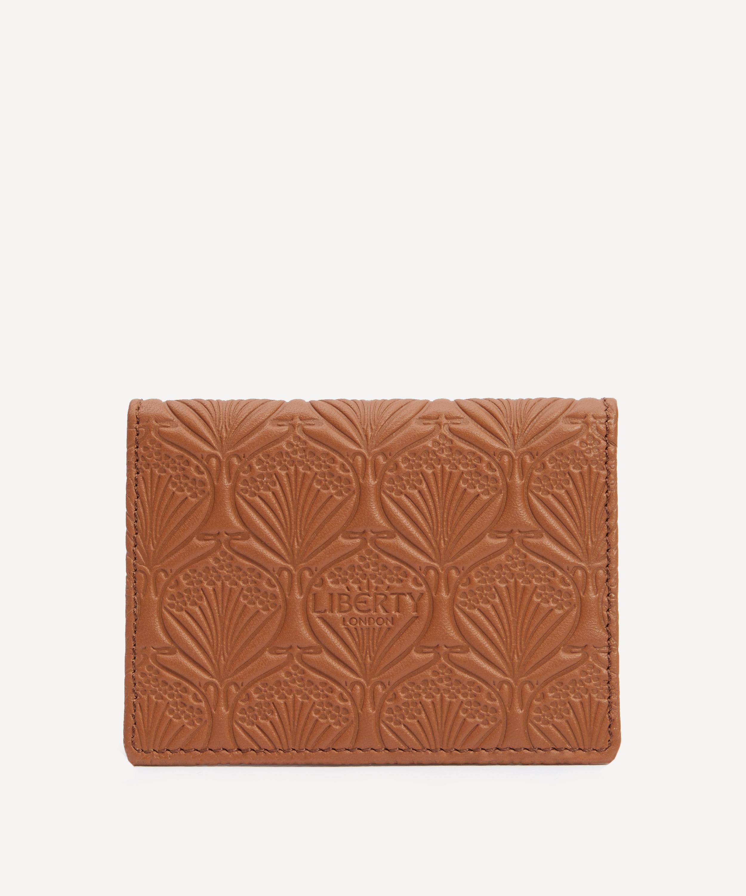 Embossed Leather Card Holder