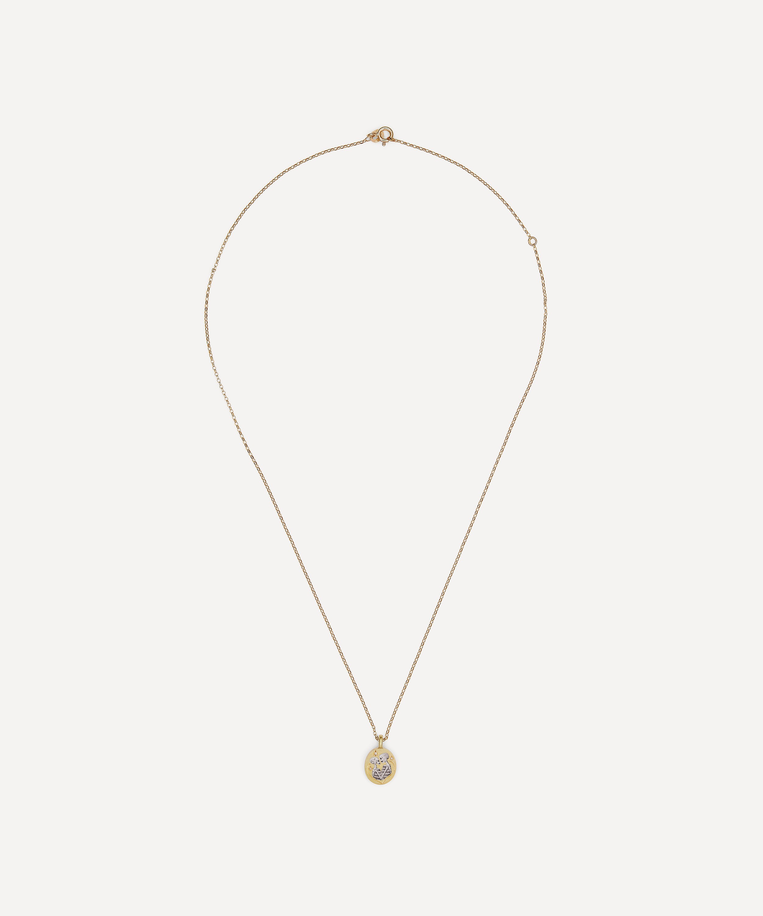 Cece Jewellery - 18ct Gold Skeleton Lovers Pendant Necklace