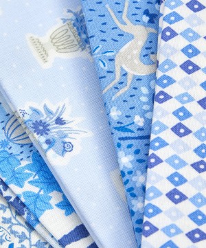 Liberty Fabrics - Half-Metre Pre-Cut Blue China Lasenby Quilting Cotton image number 2